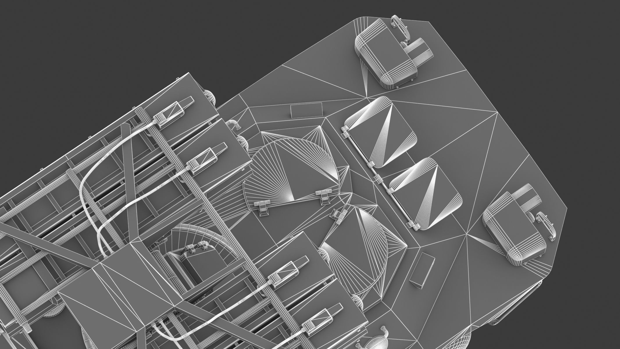 9K31 Strela-1 Low Poly Low-poly 3D model_39