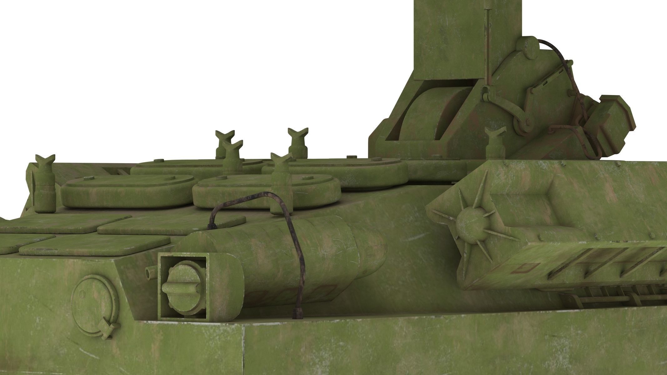 9K31 Strela-1 Low Poly Low-poly 3D model_14