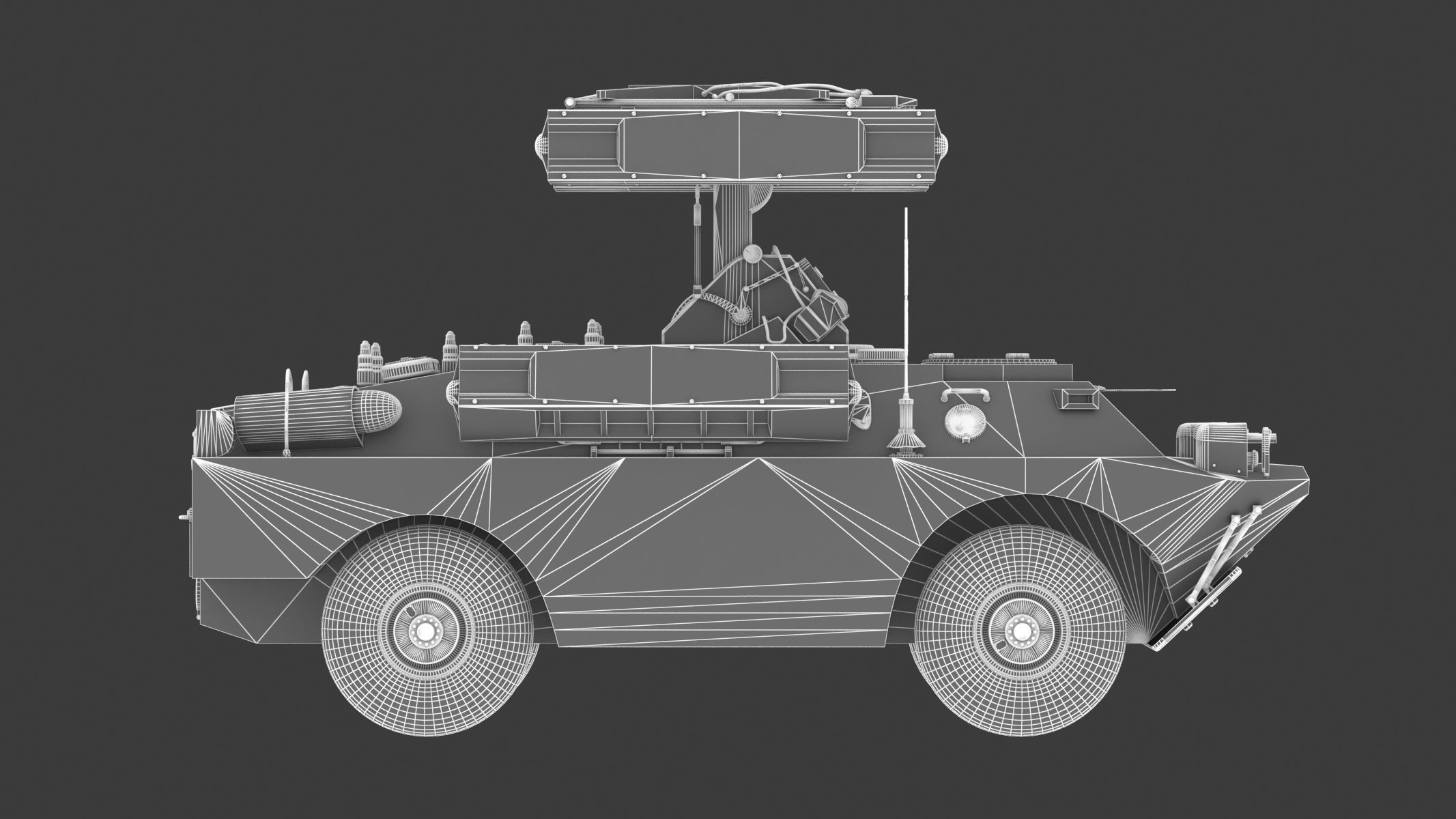 9K31 Strela-1 Low Poly Low-poly 3D model_23