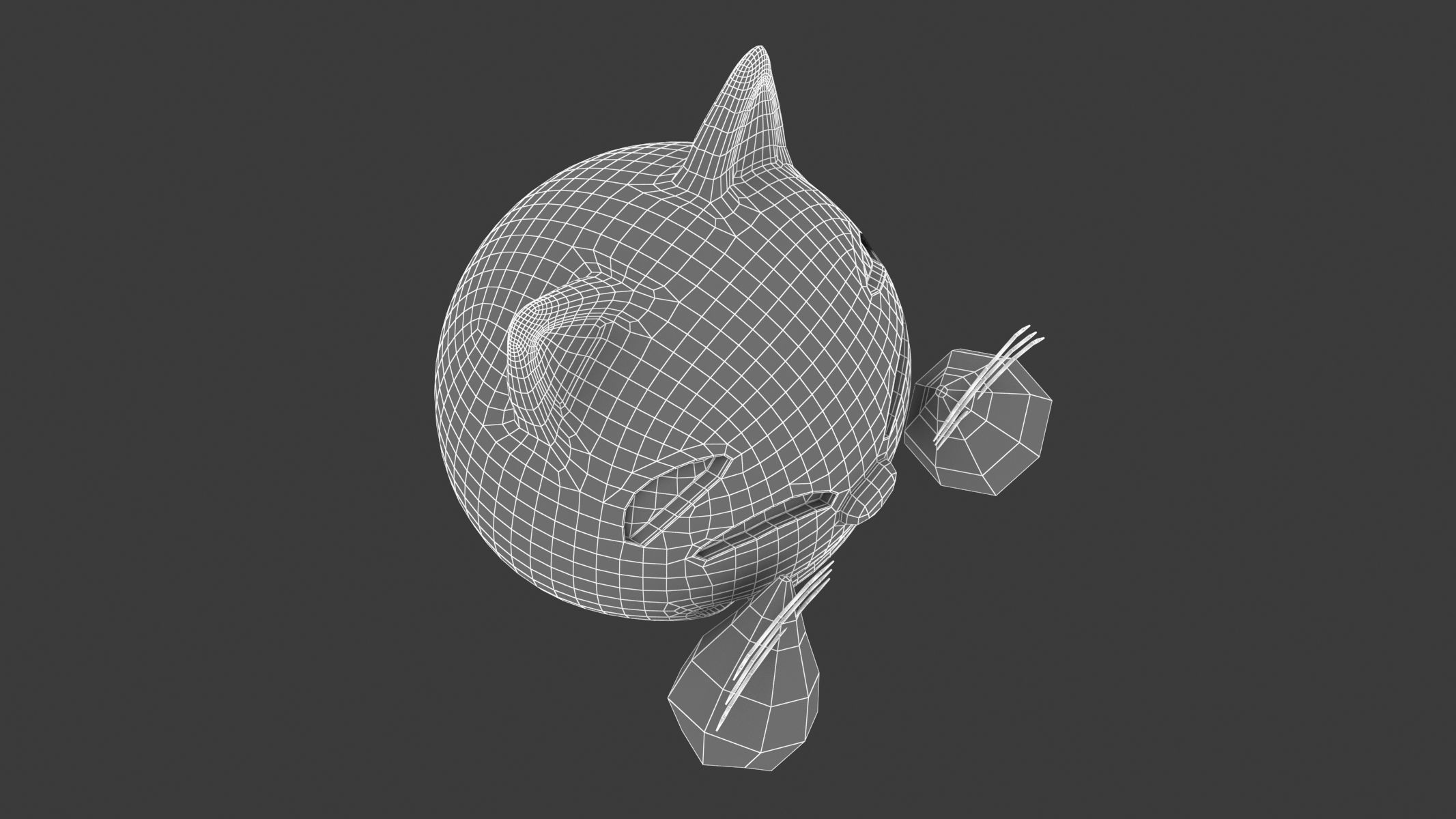 Apple Cat with Tears of Joy 3D model_9