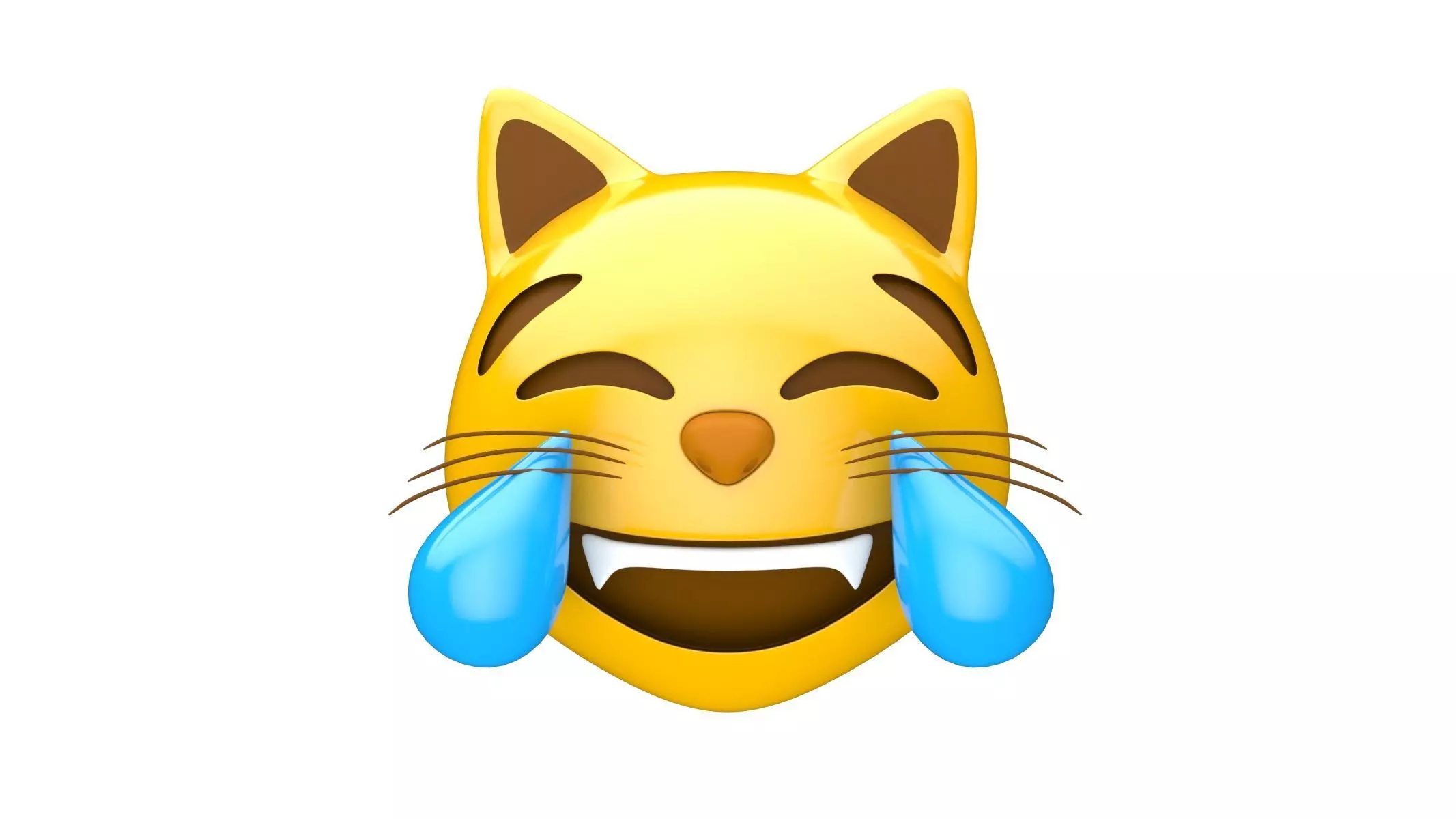 Apple Cat with Tears of Joy 3D model_0