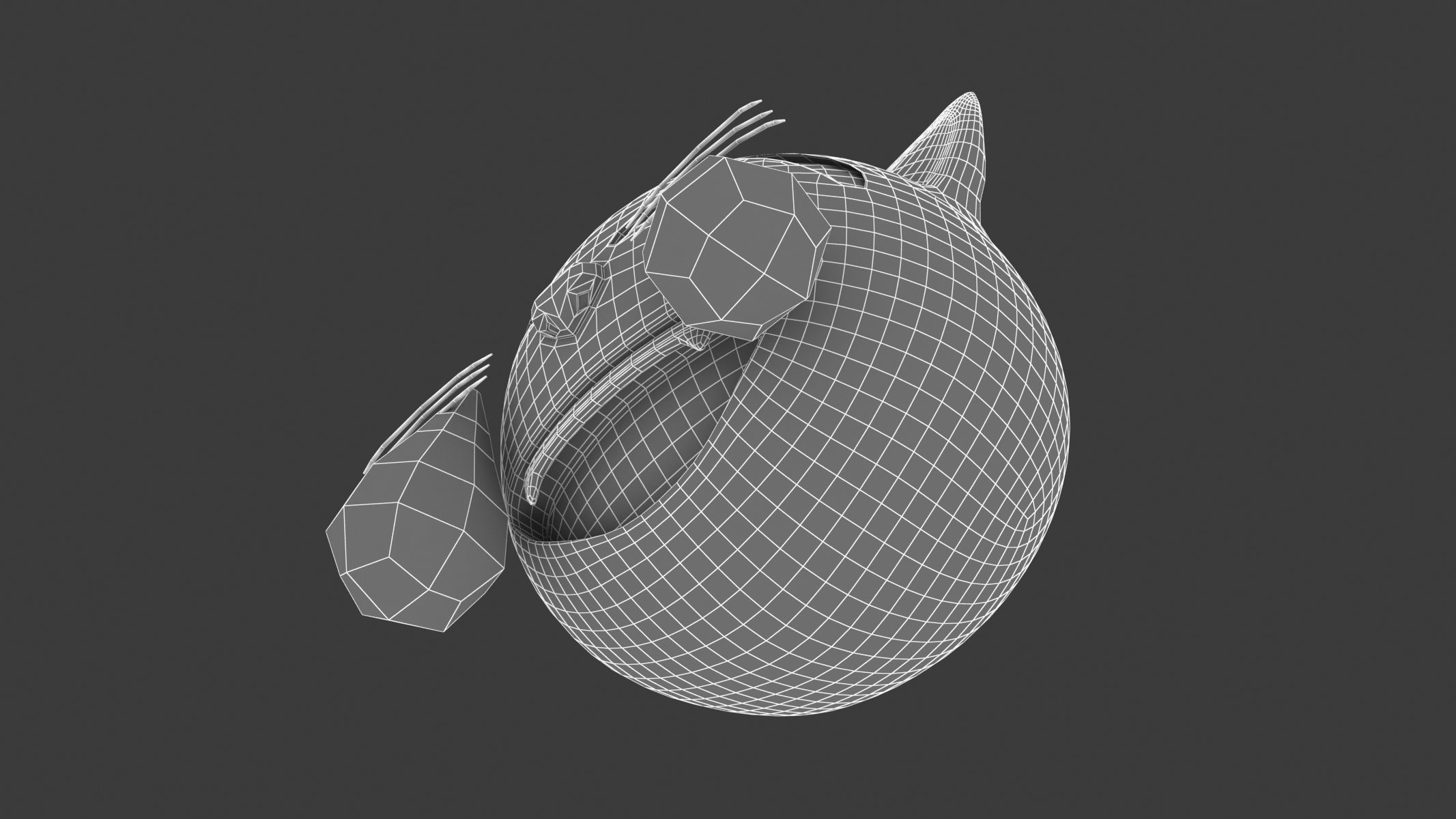 Apple Cat with Tears of Joy 3D model_8