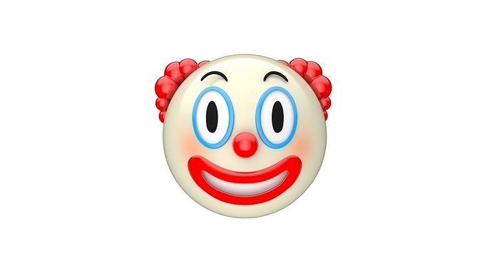Apple Clown Face 3D model