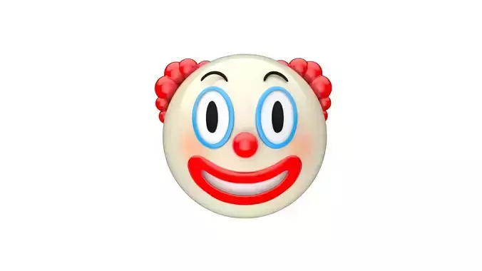 Apple Clown Face 3D model