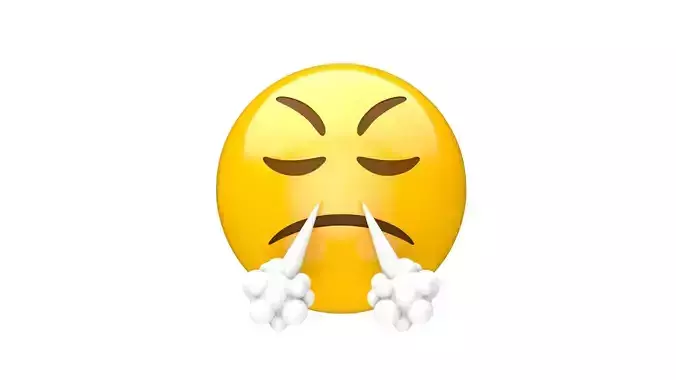 Apple Face with Steam From Nose