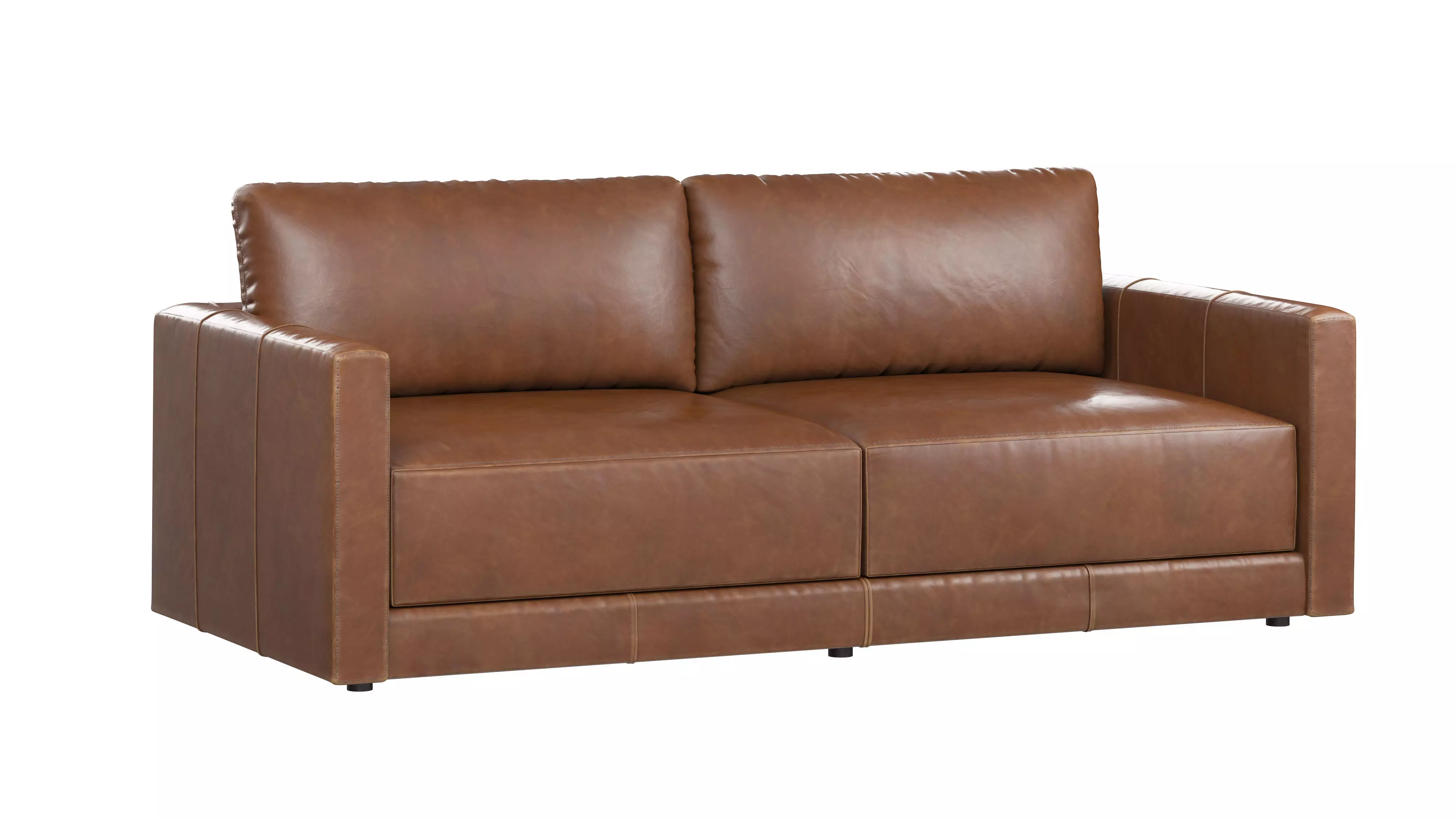 Gather Deep Leather Sofa 3D model