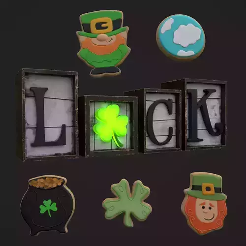 Luck and Cookies 3D Model Collection