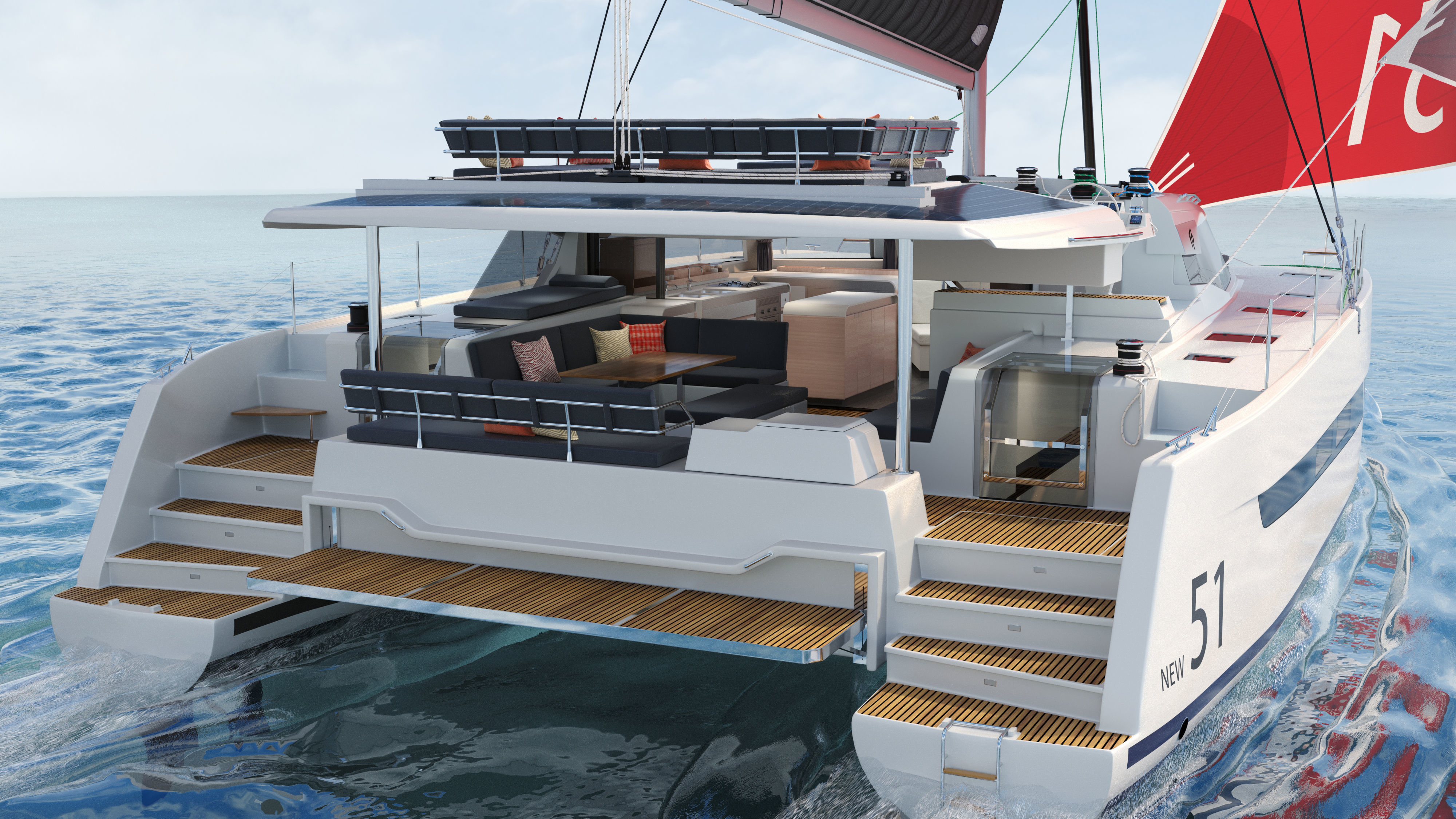 aura 51 Catamaran 3D model_8