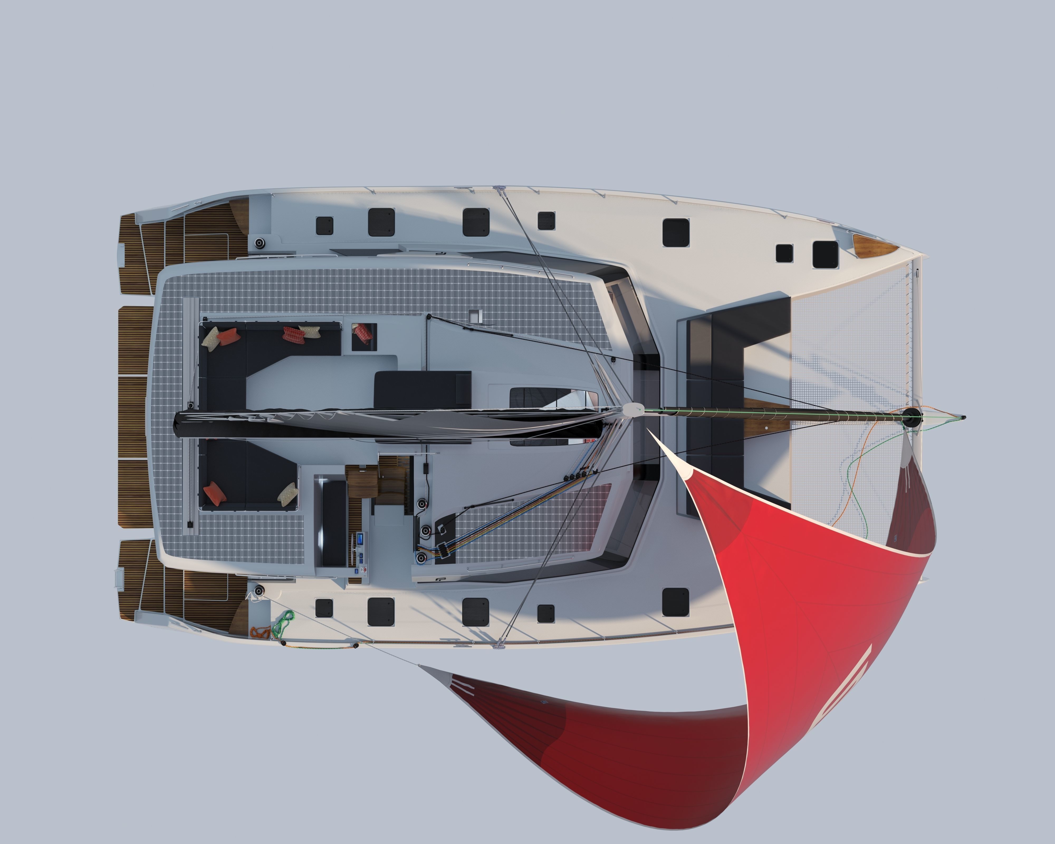 aura 51 Catamaran 3D model_13