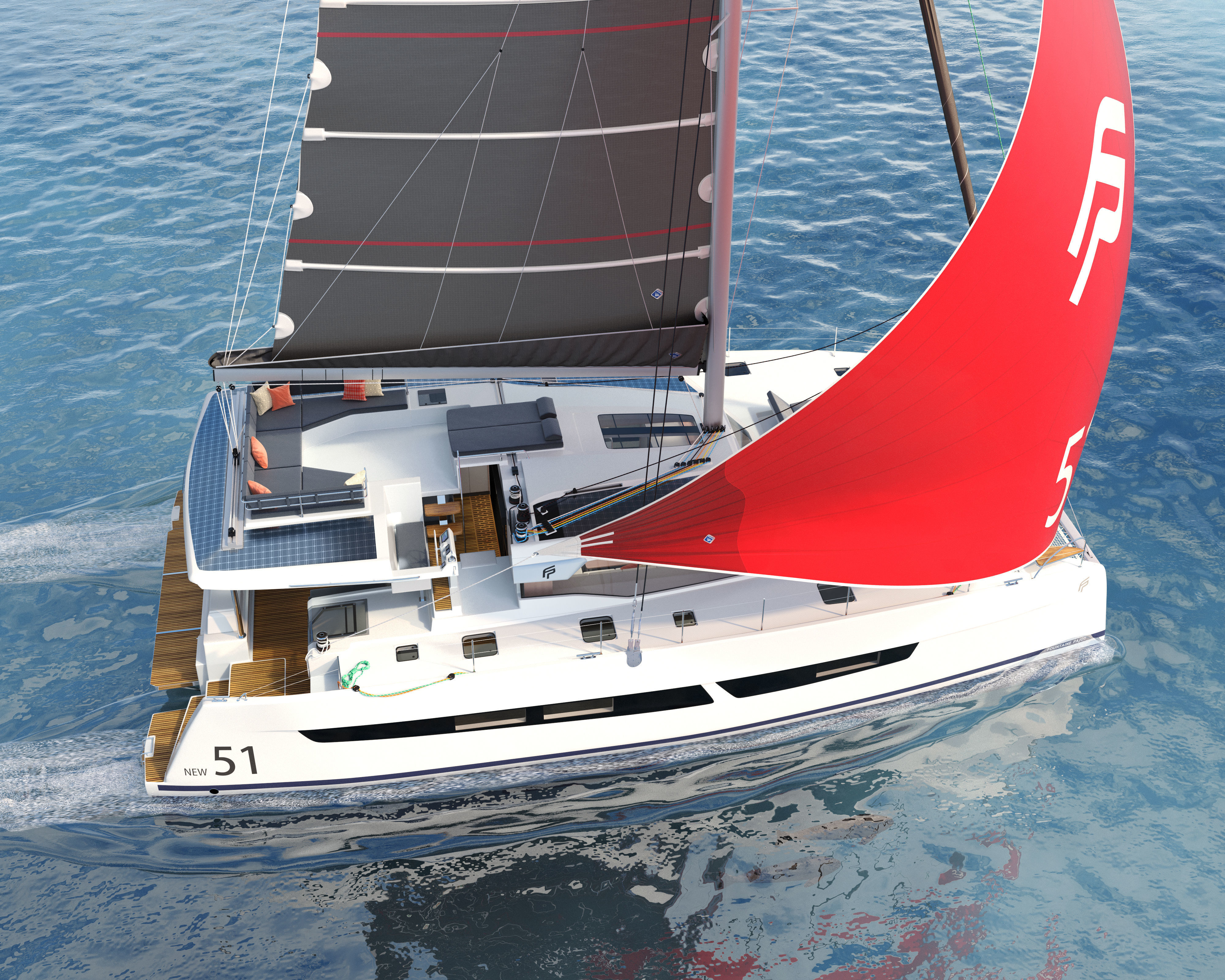 aura 51 Catamaran 3D model_4