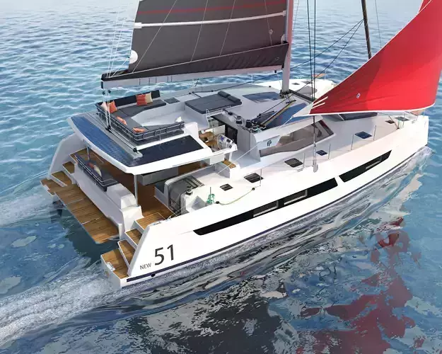 aura 51 Catamaran 3D model