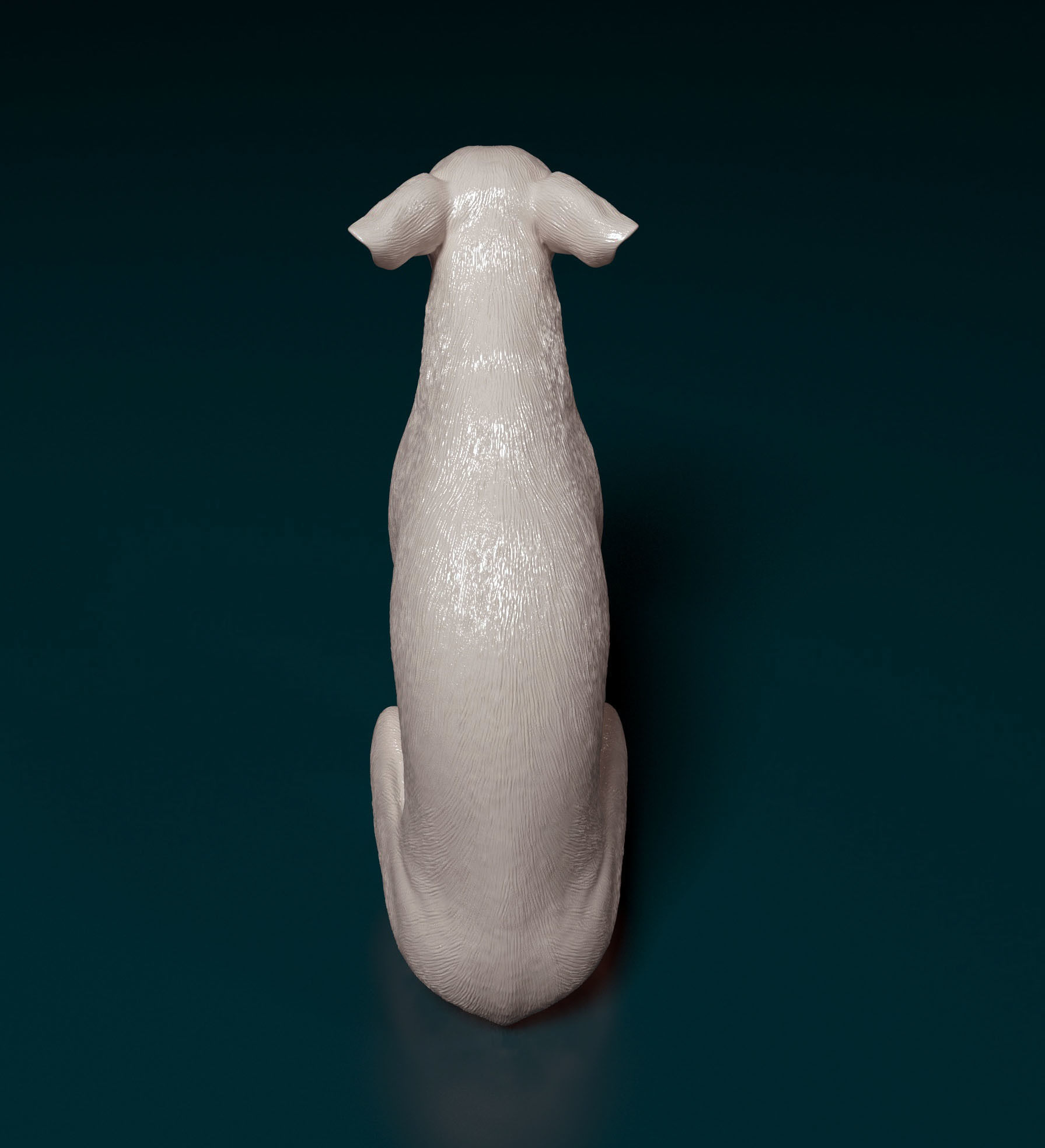 Toy terrier sitting 3D print model_3