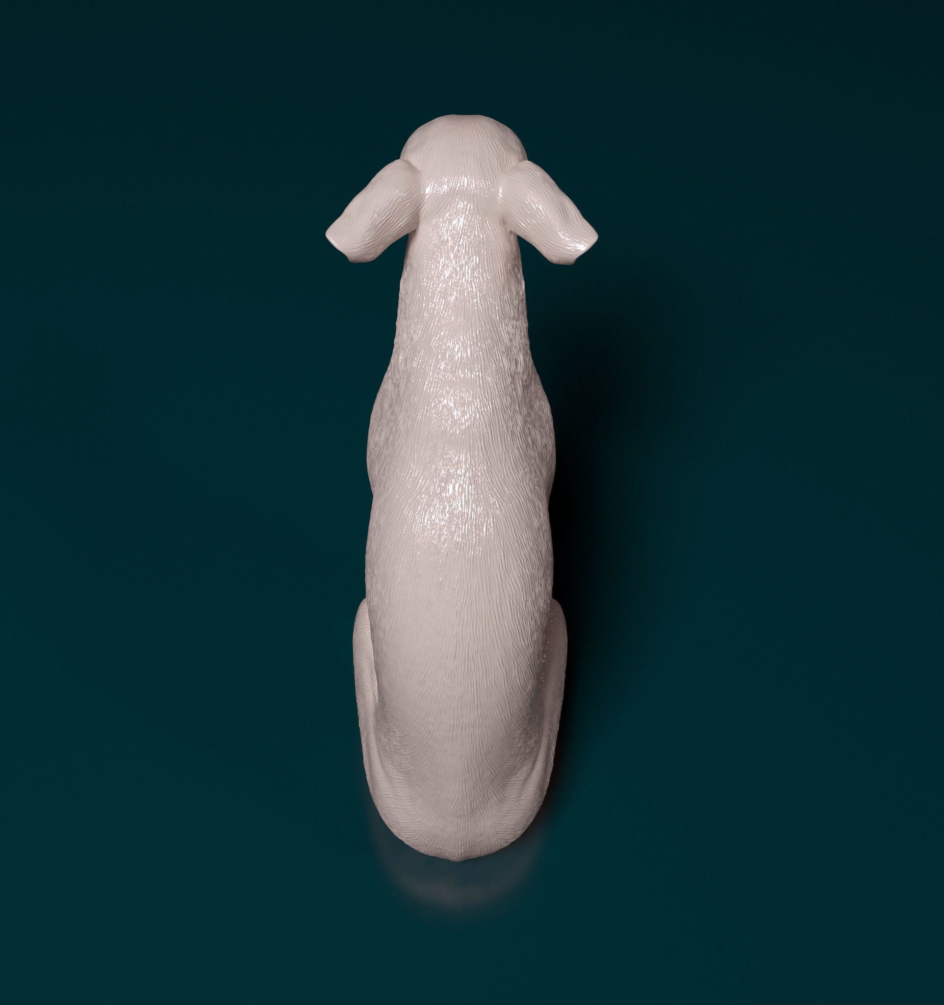 Toy terrier sitting 3D print model_4