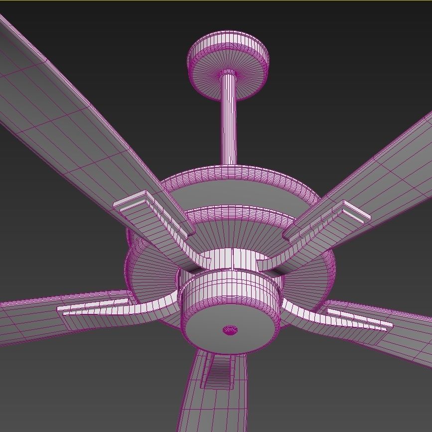 Quorum Villa   Studio White Transitional Ceiling Fan 3D model_6