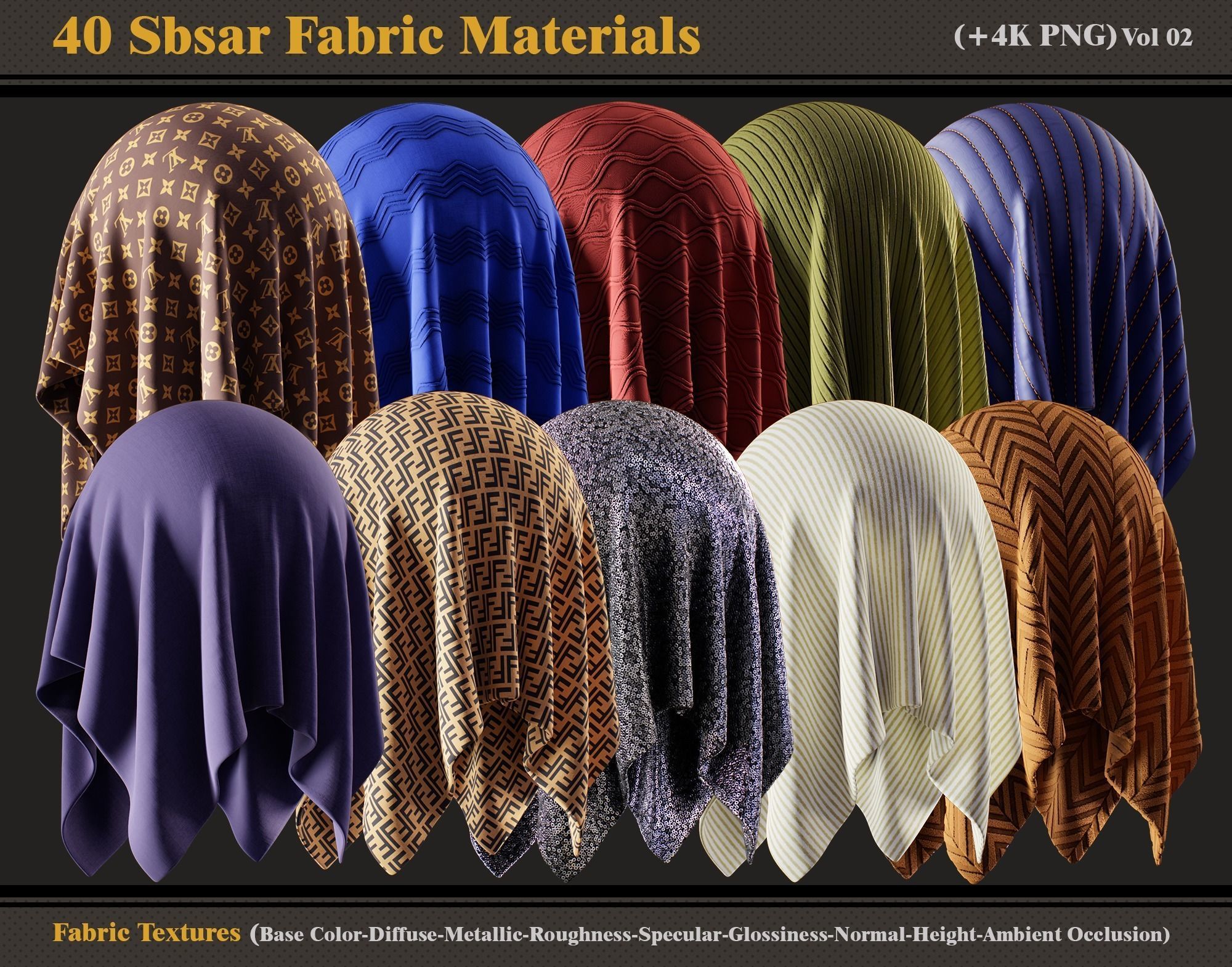 40 Sbsar Fabric Materials Texture_3