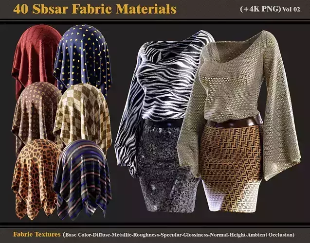 40 Sbsar Fabric Materials 
