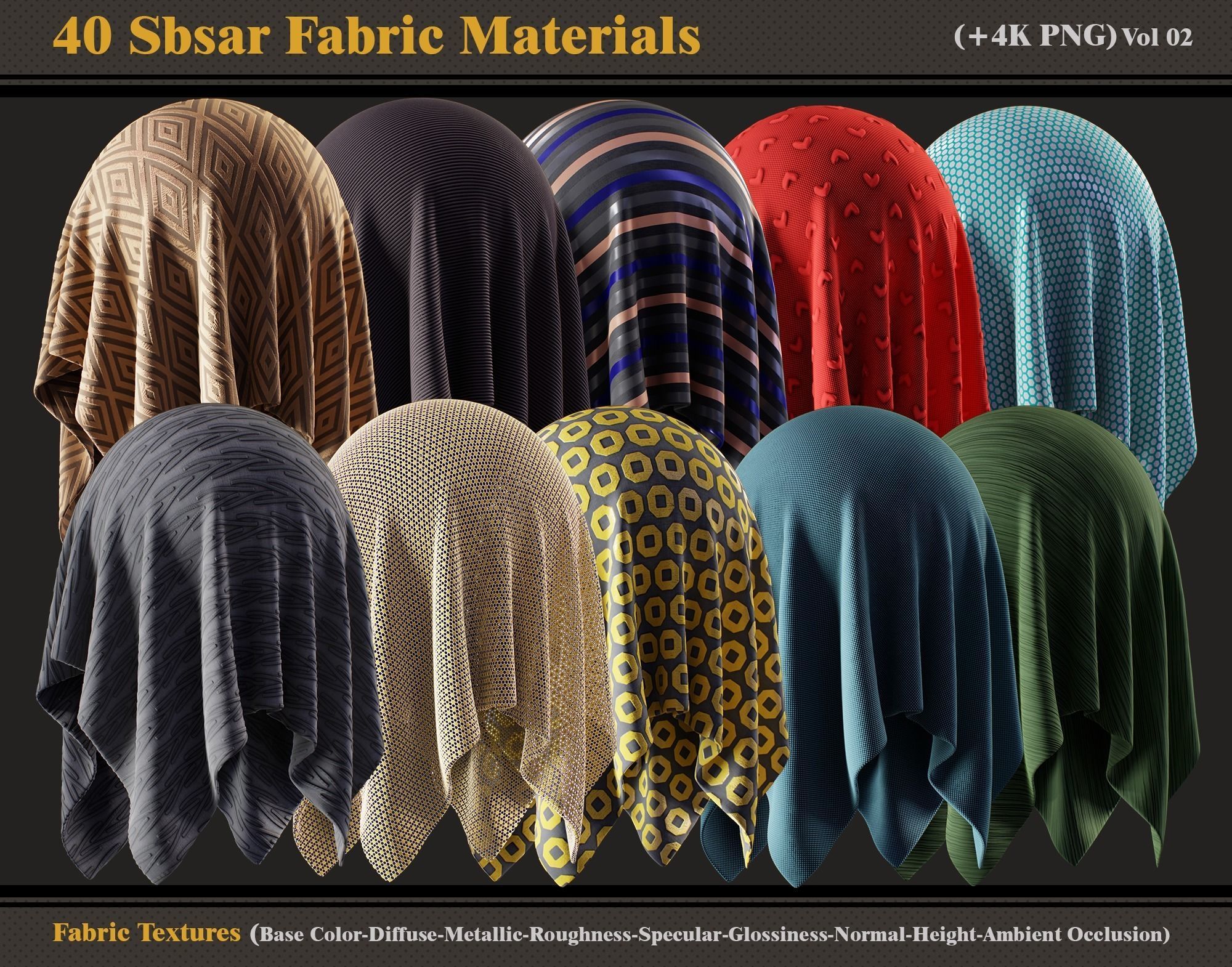 40 Sbsar Fabric Materials Texture_2