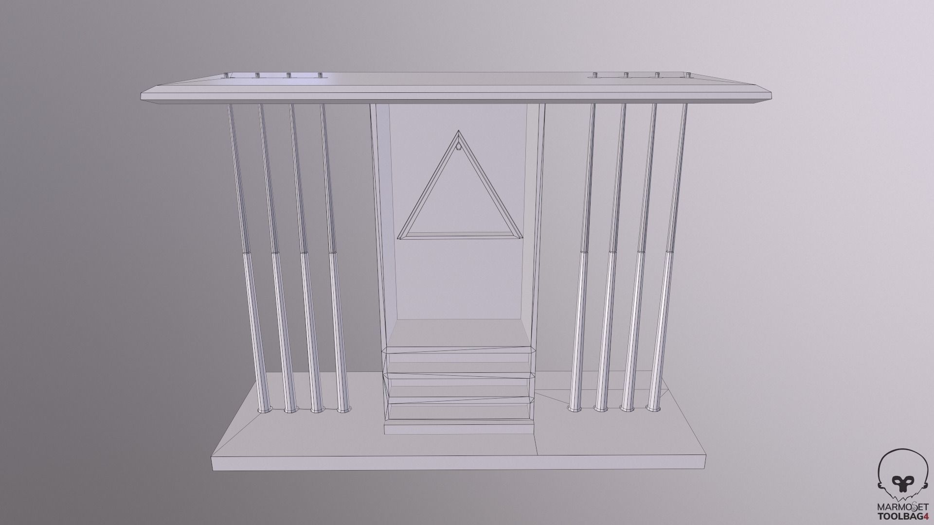 Billiards pool table Low-poly 3D model_28