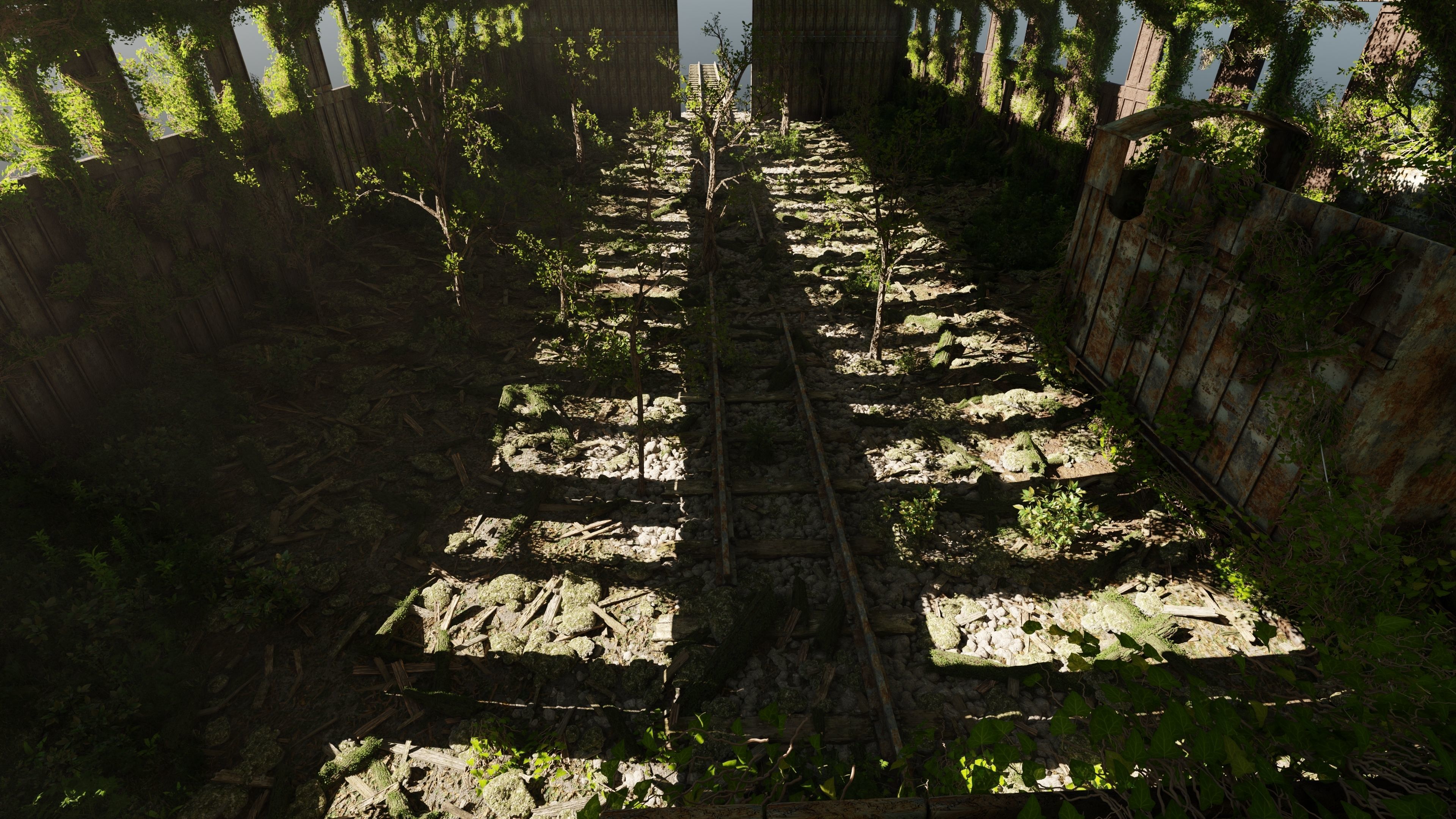 Abandoned Train Scene 3D model_9