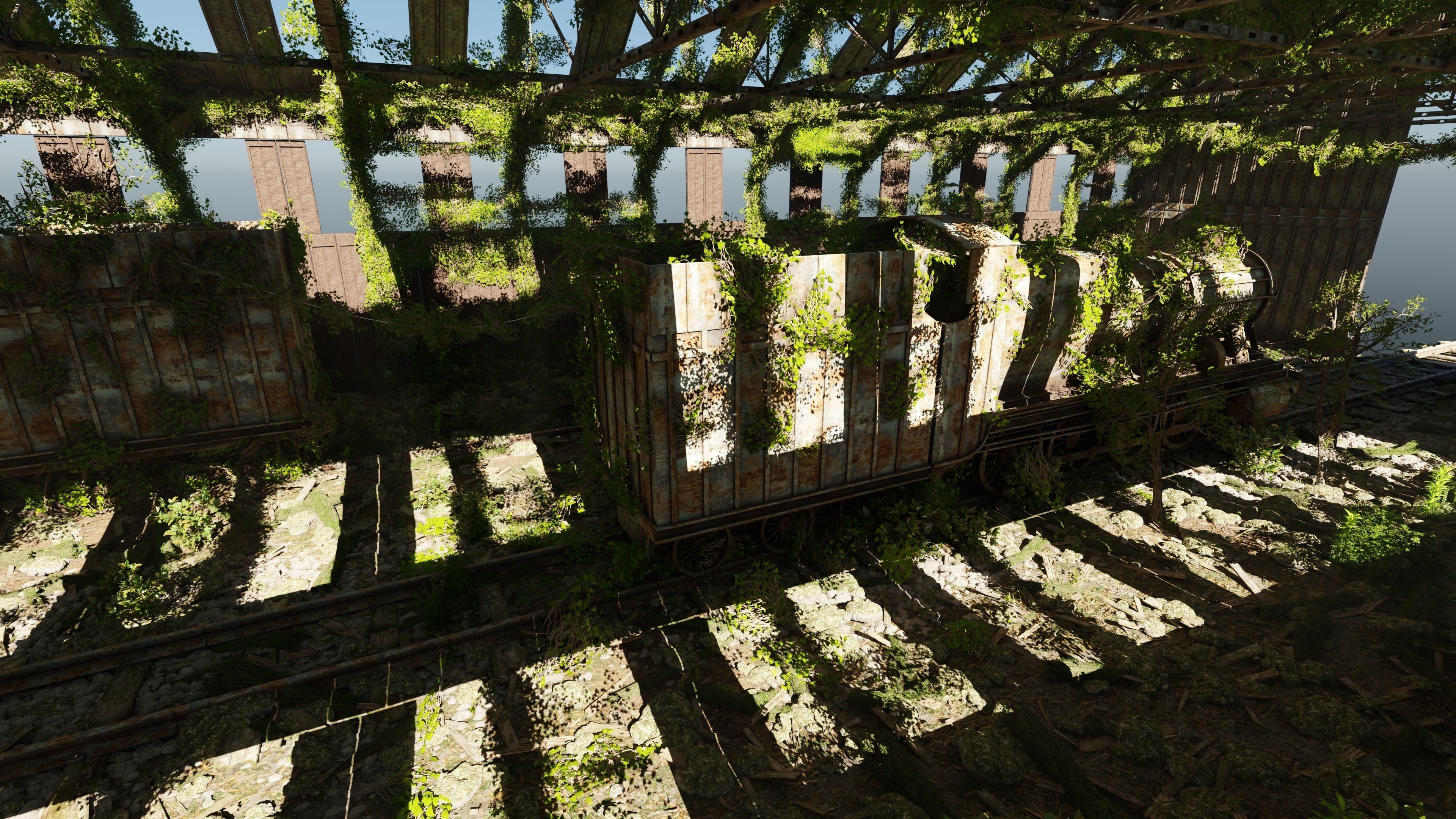Abandoned Train Scene 3D model_6