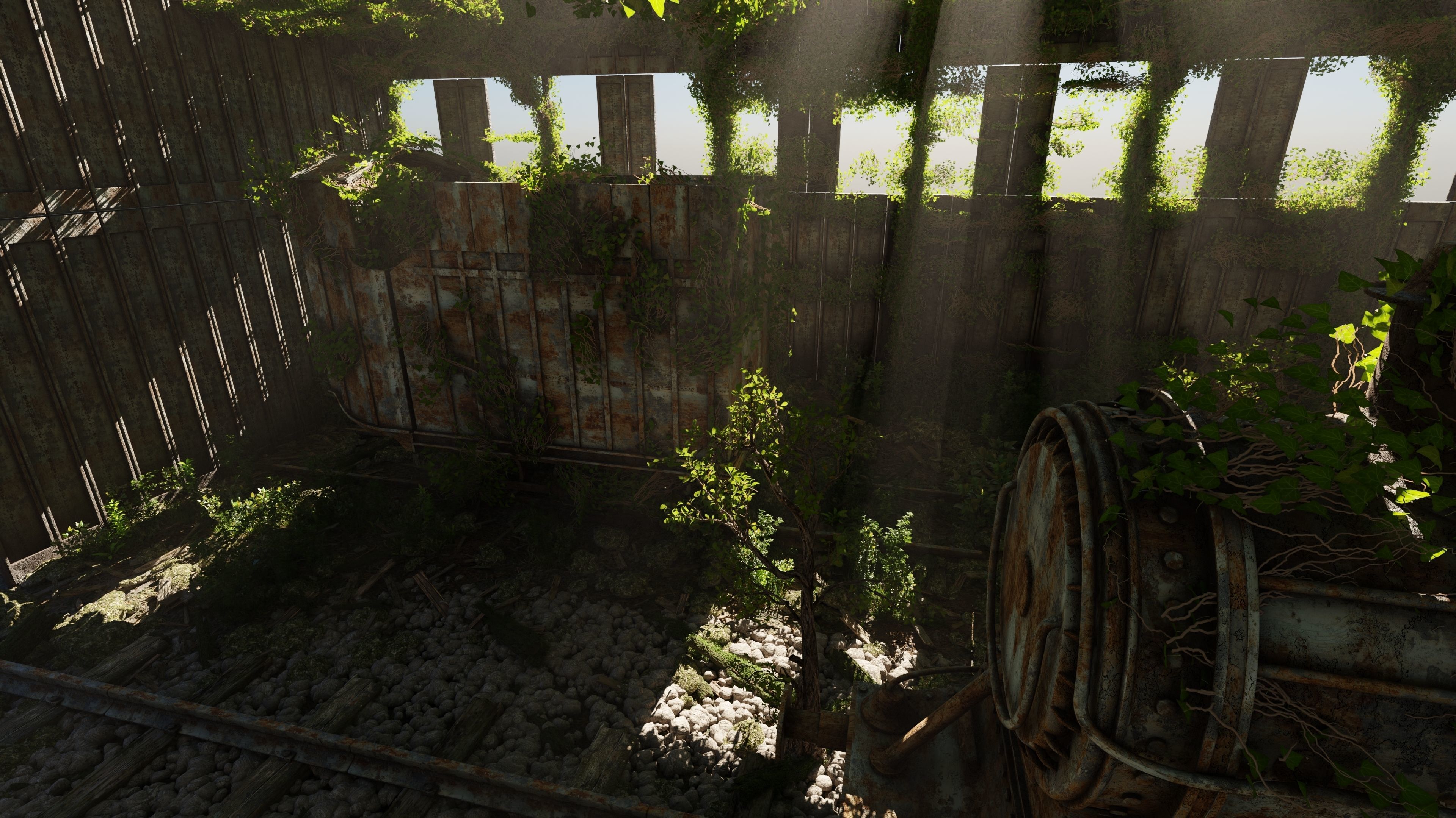 Abandoned Train Scene 3D model_3