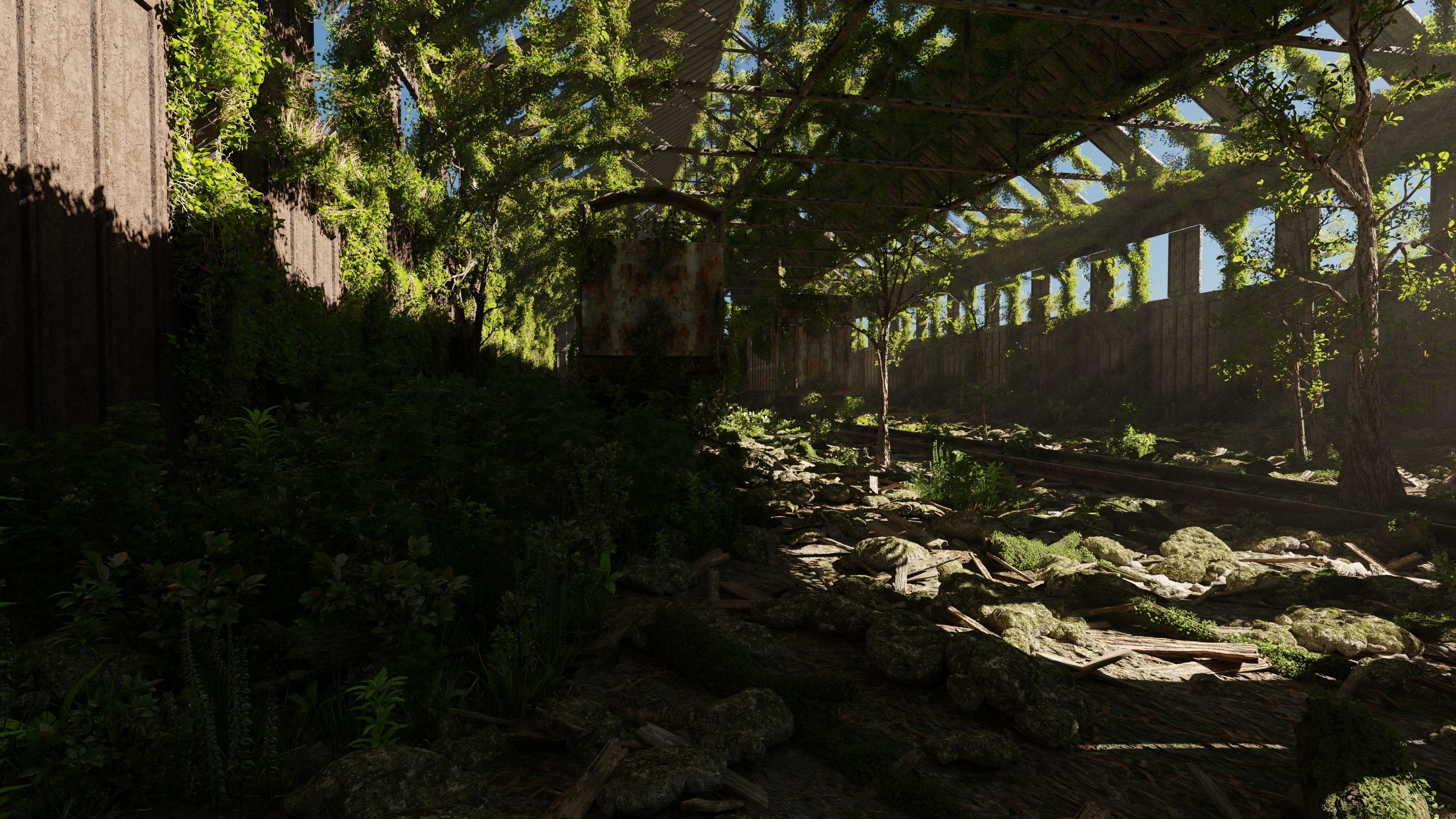 Abandoned Train Scene 3D model_8