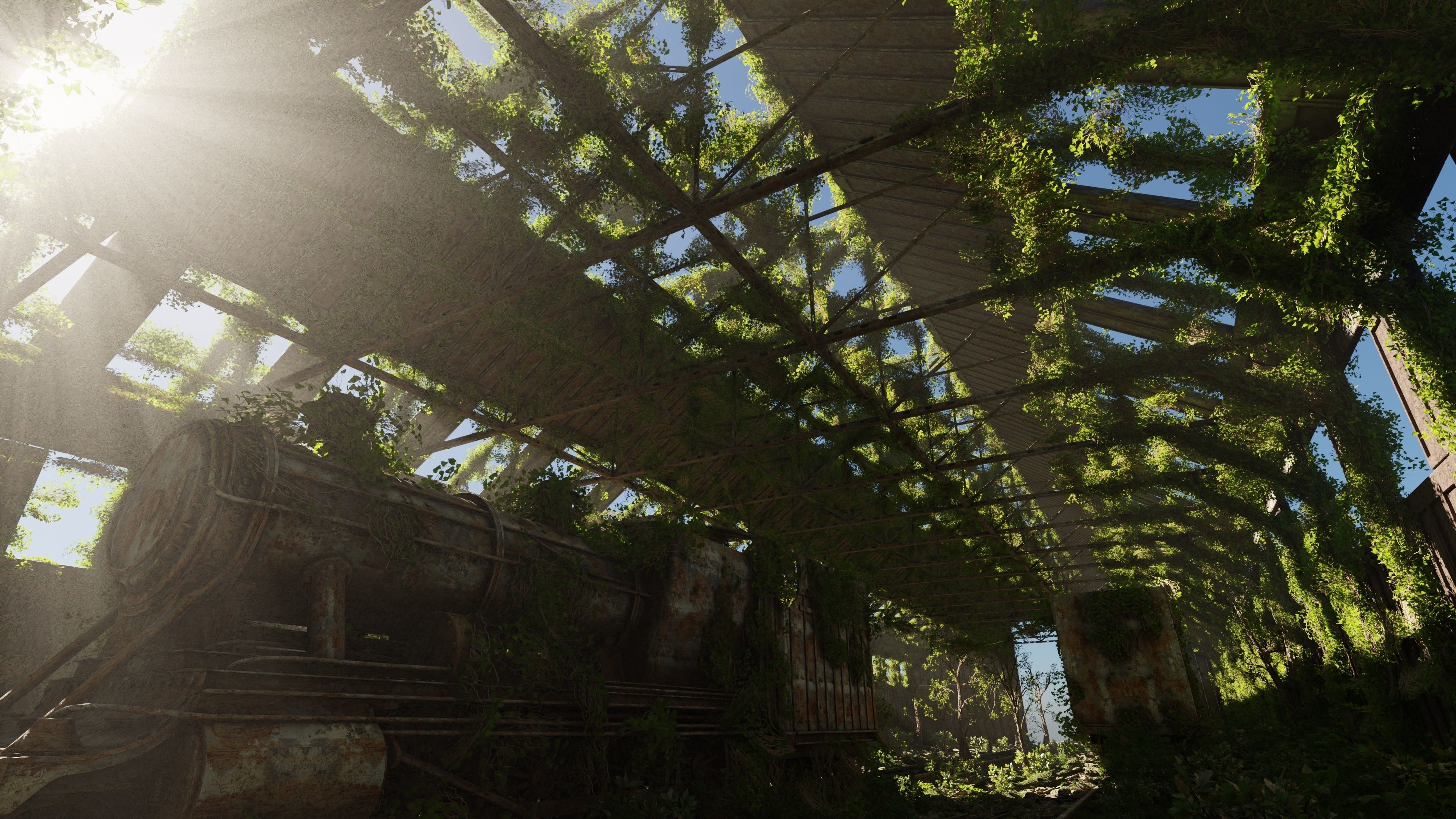 Abandoned Train Scene 3D model_7