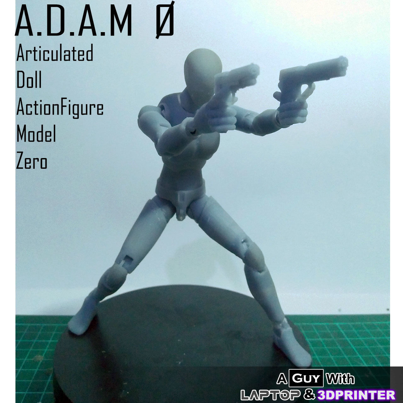 ADAM 0 - Articulated Doll Actionfigure Model Zero- Resin 3DPrint Free 3D print model_27
