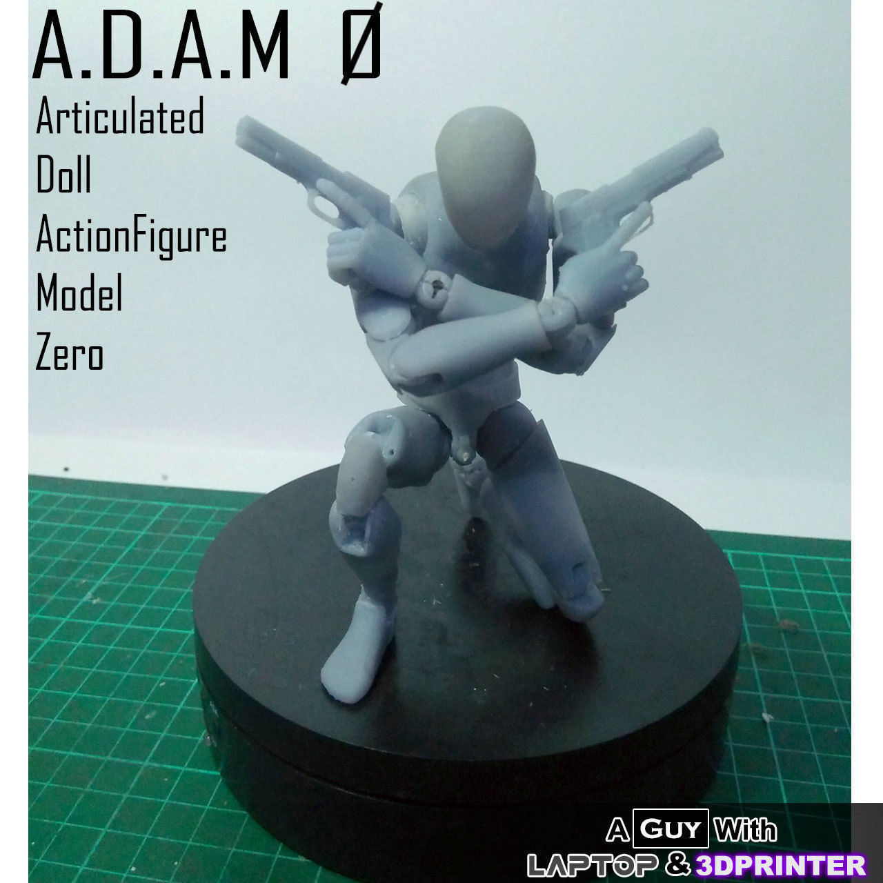 ADAM 0 - Articulated Doll Actionfigure Model Zero- Resin 3DPrint Free 3D print model_30