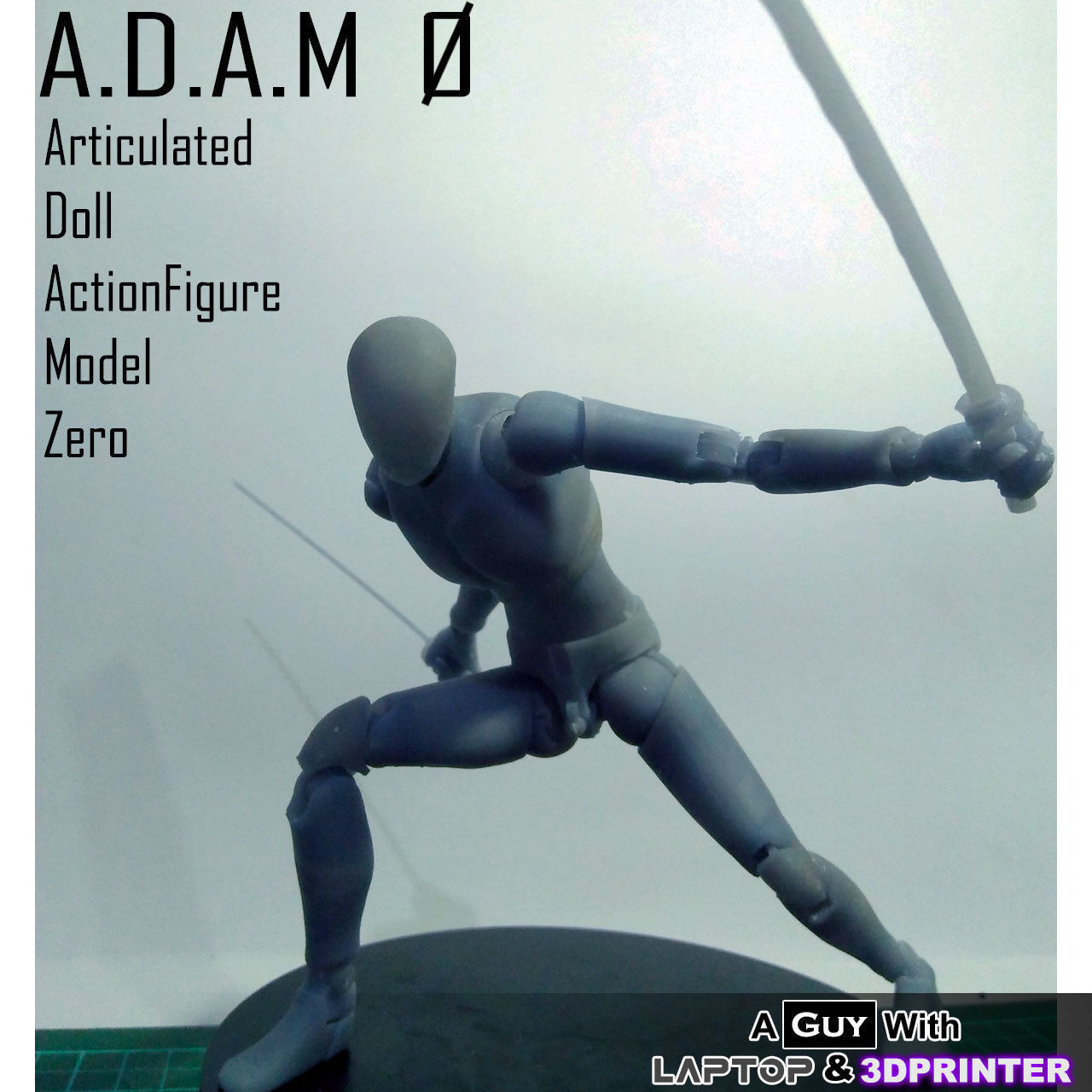 ADAM 0 - Articulated Doll Actionfigure Model Zero- Resin 3DPrint Free 3D print model_8