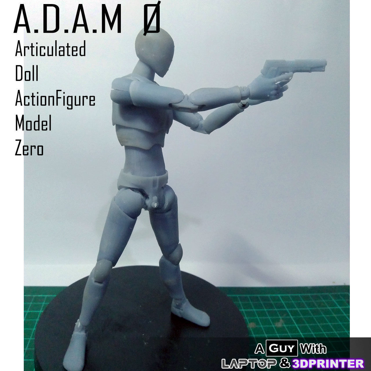 ADAM 0 - Articulated Doll Actionfigure Model Zero- Resin 3DPrint Free 3D print model_23