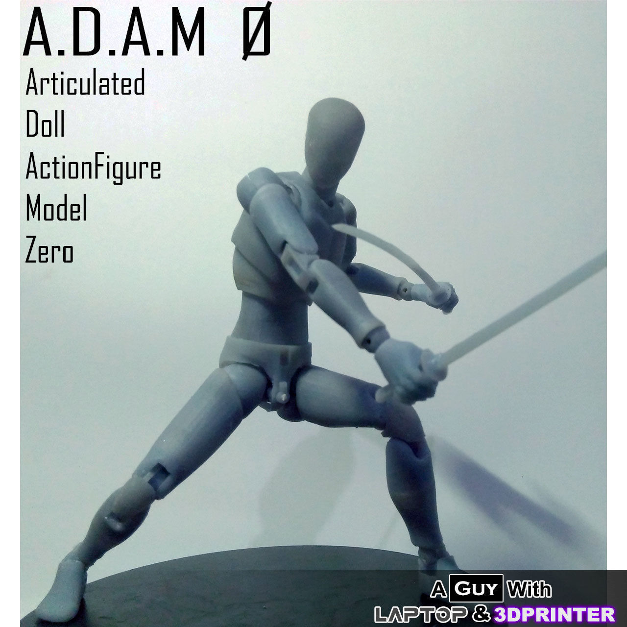 ADAM 0 - Articulated Doll Actionfigure Model Zero- Resin 3DPrint Free 3D print model_7
