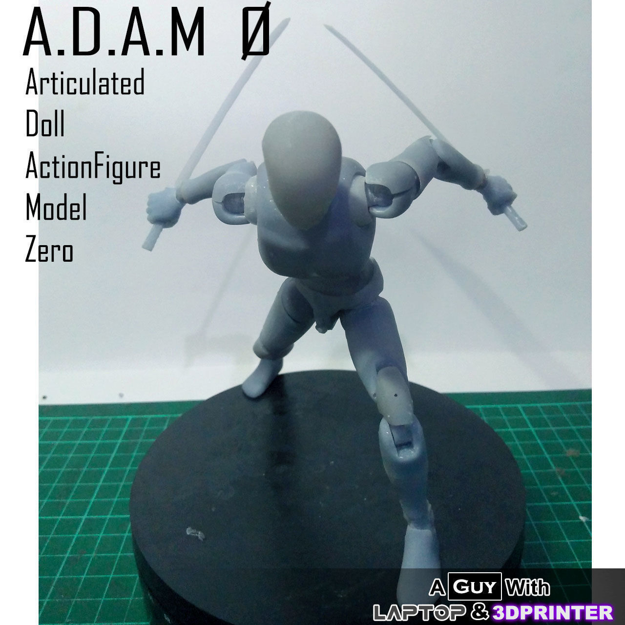 ADAM 0 - Articulated Doll Actionfigure Model Zero- Resin 3DPrint Free 3D print model_11