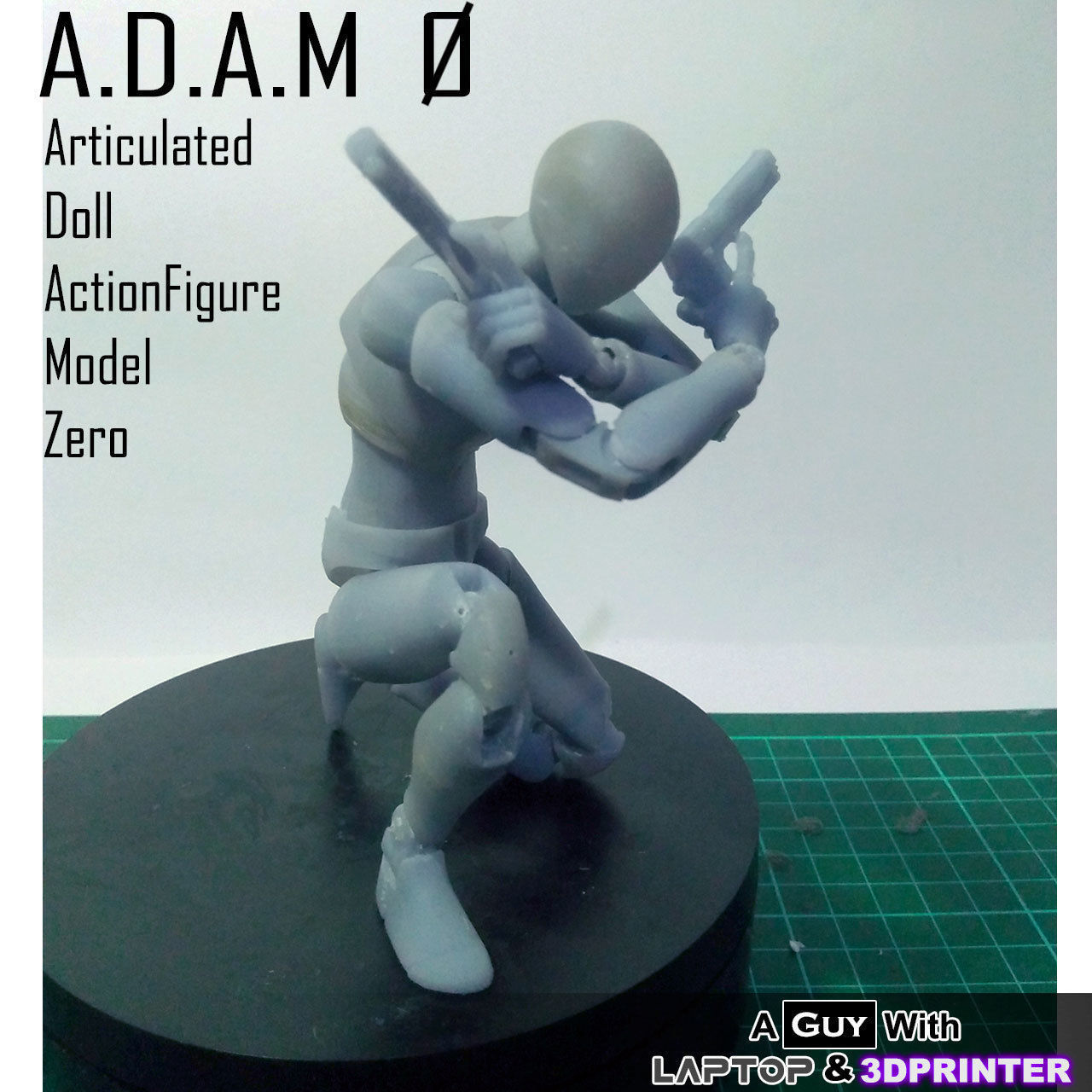 ADAM 0 - Articulated Doll Actionfigure Model Zero- Resin 3DPrint Free 3D print model_29