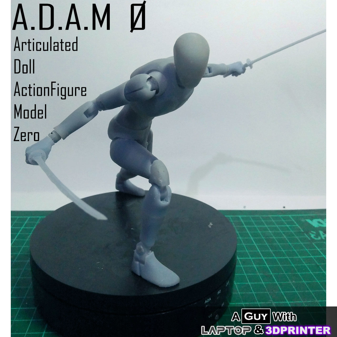ADAM 0 - Articulated Doll Actionfigure Model Zero- Resin 3DPrint Free 3D print model_9