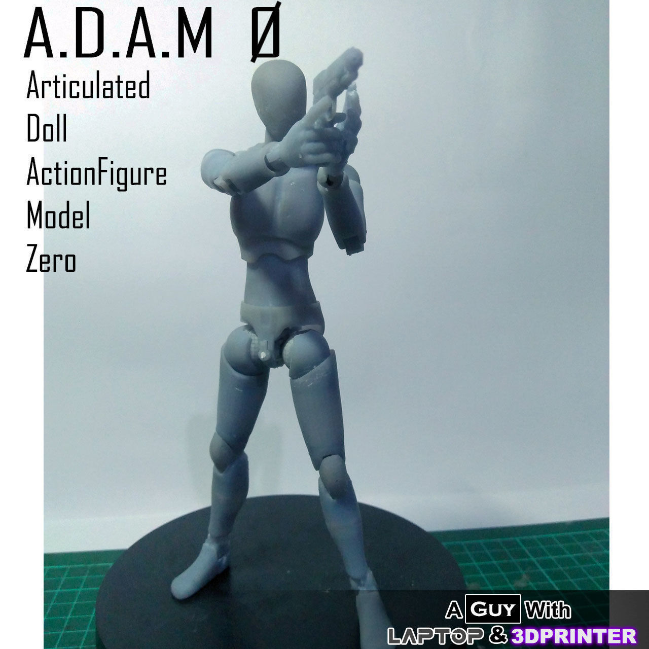 ADAM 0 - Articulated Doll Actionfigure Model Zero- Resin 3DPrint Free 3D print model_22