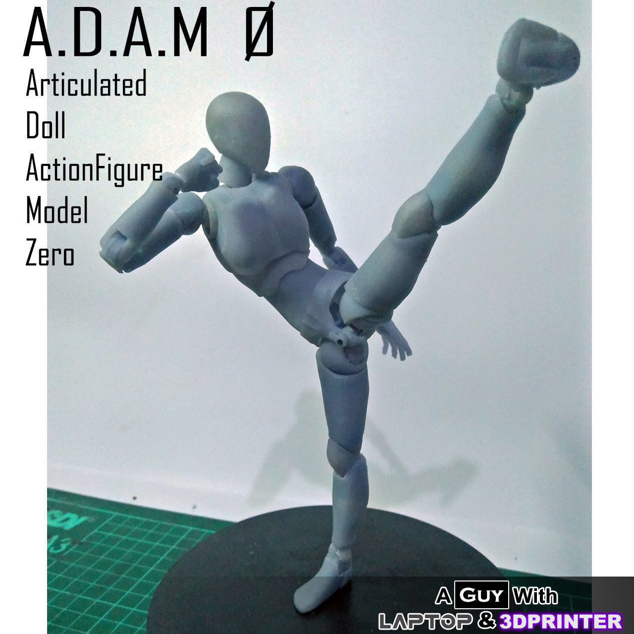 ADAM 0 - Articulated Doll Actionfigure Model Zero- Resin 3DPrint Free 3D print model_34