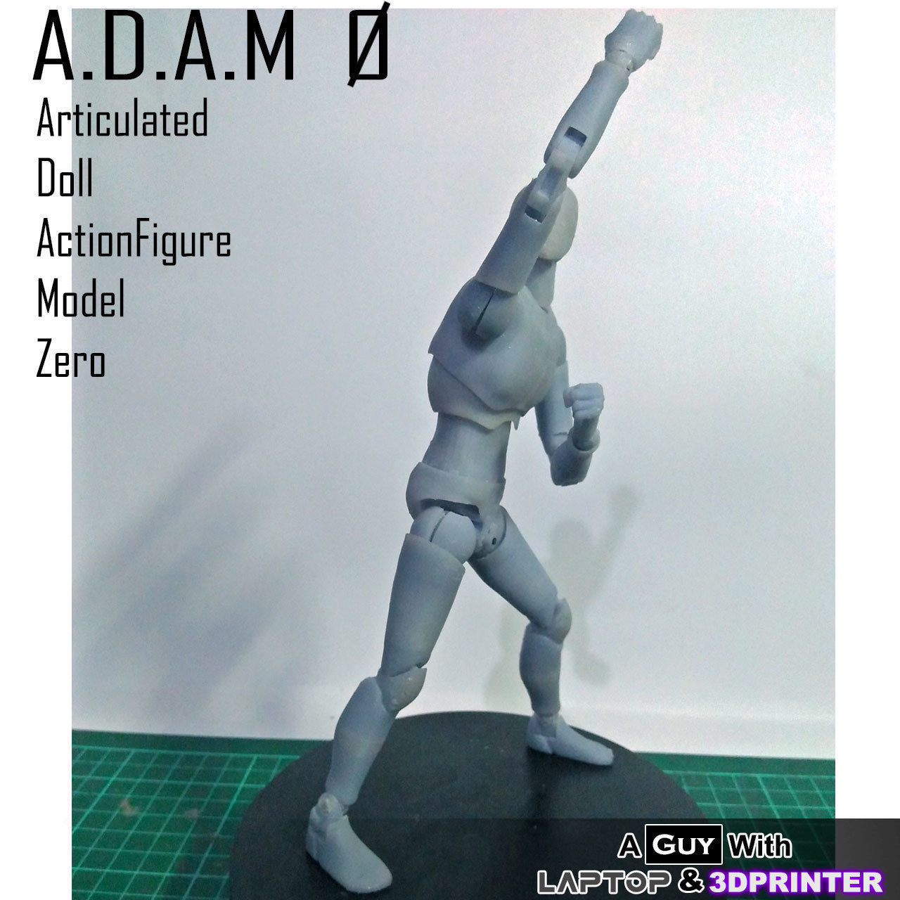 ADAM 0 - Articulated Doll Actionfigure Model Zero- Resin 3DPrint Free 3D print model_25