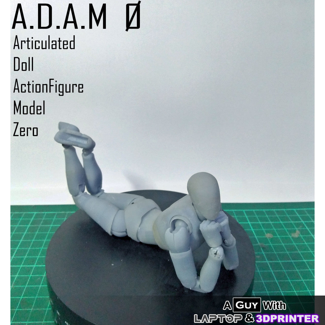 ADAM 0 - Articulated Doll Actionfigure Model Zero- Resin 3DPrint Free 3D print model_33