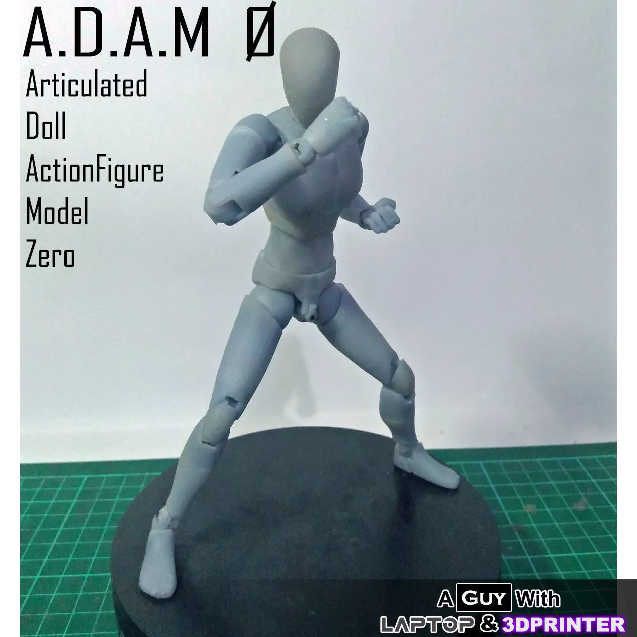 ADAM 0 - Articulated Doll Actionfigure Model Zero- Resin 3DPrint Free 3D print model_0