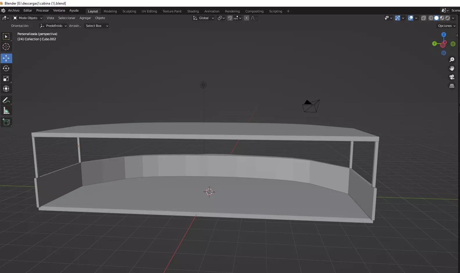 cabina table Free 3D model_0