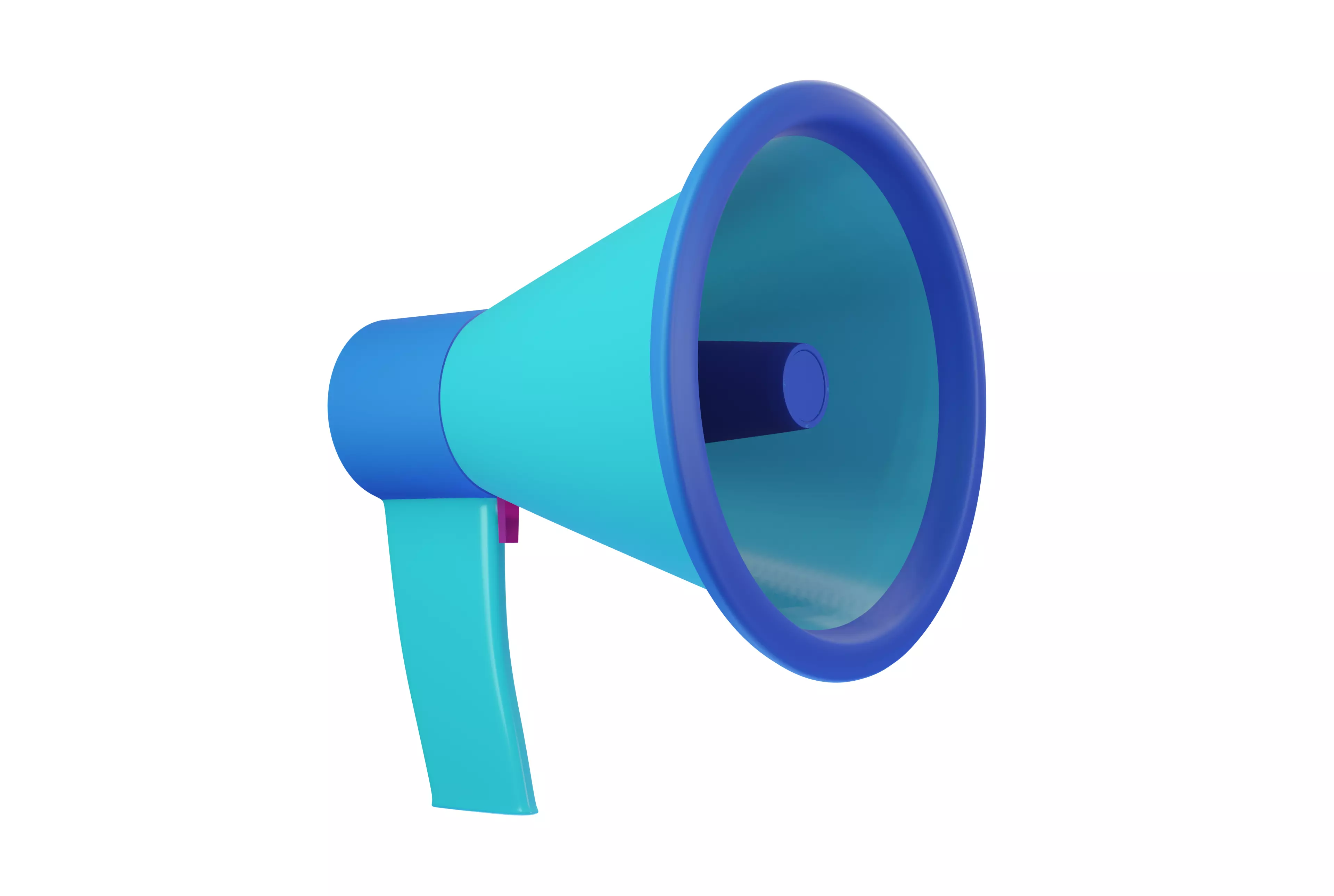 Hand mic cartoon speaker Low-poly 3D model Low-poly 3D model_0