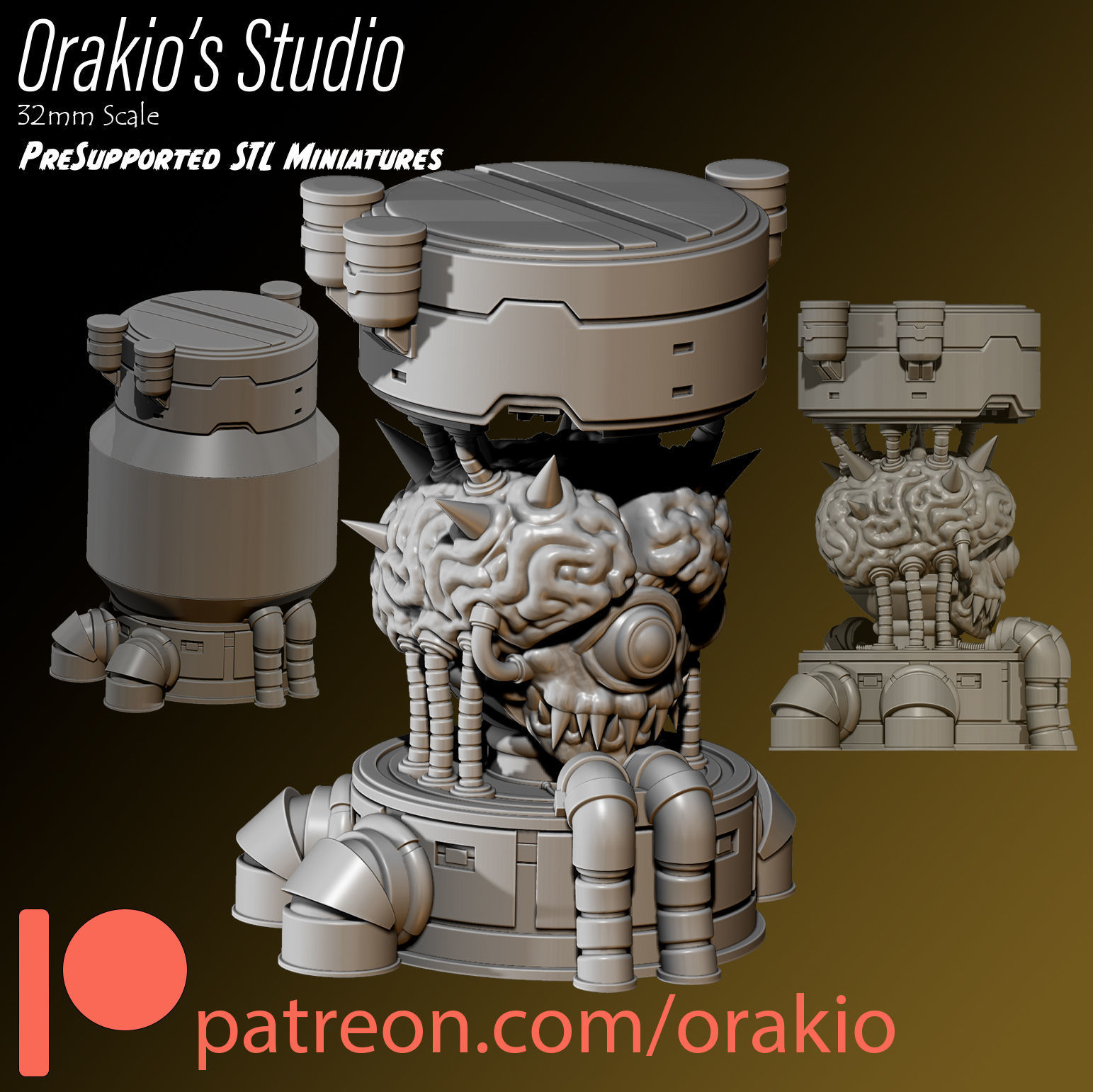 Angry Brain 3D print model_3