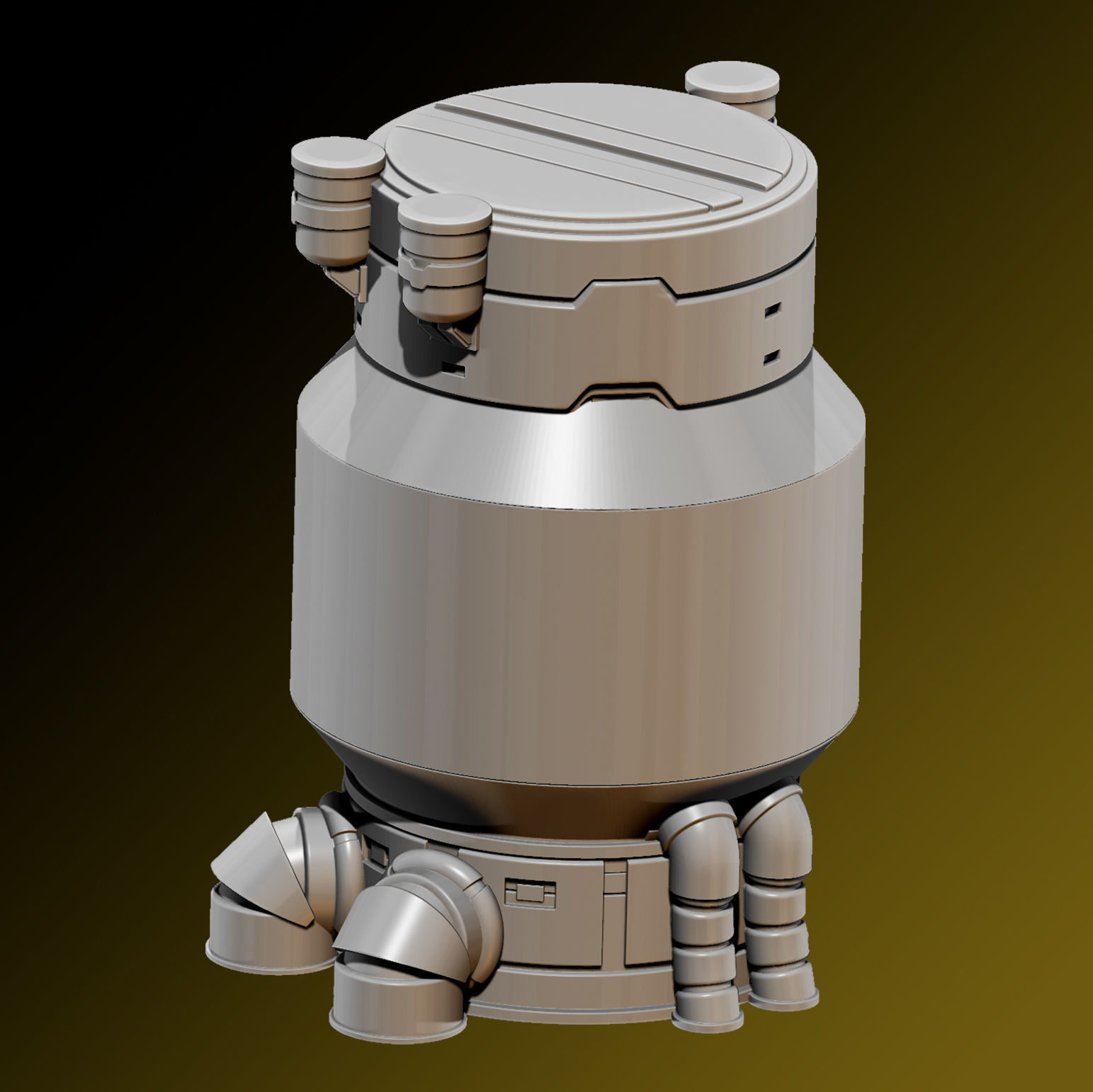 Angry Brain 3D print model_5