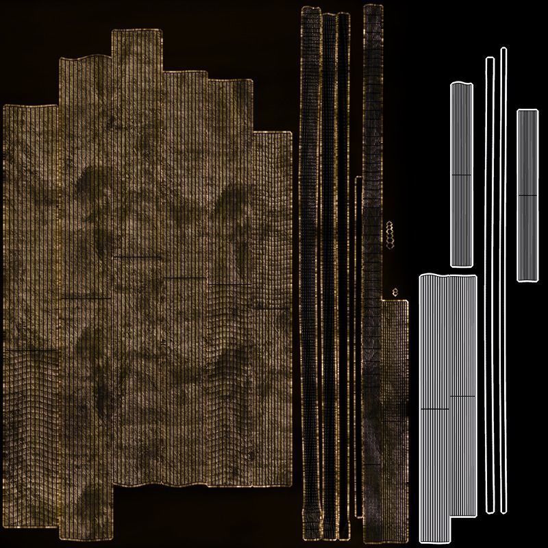 Realistic Acoustic Guitar - Custom Design 3D model_11