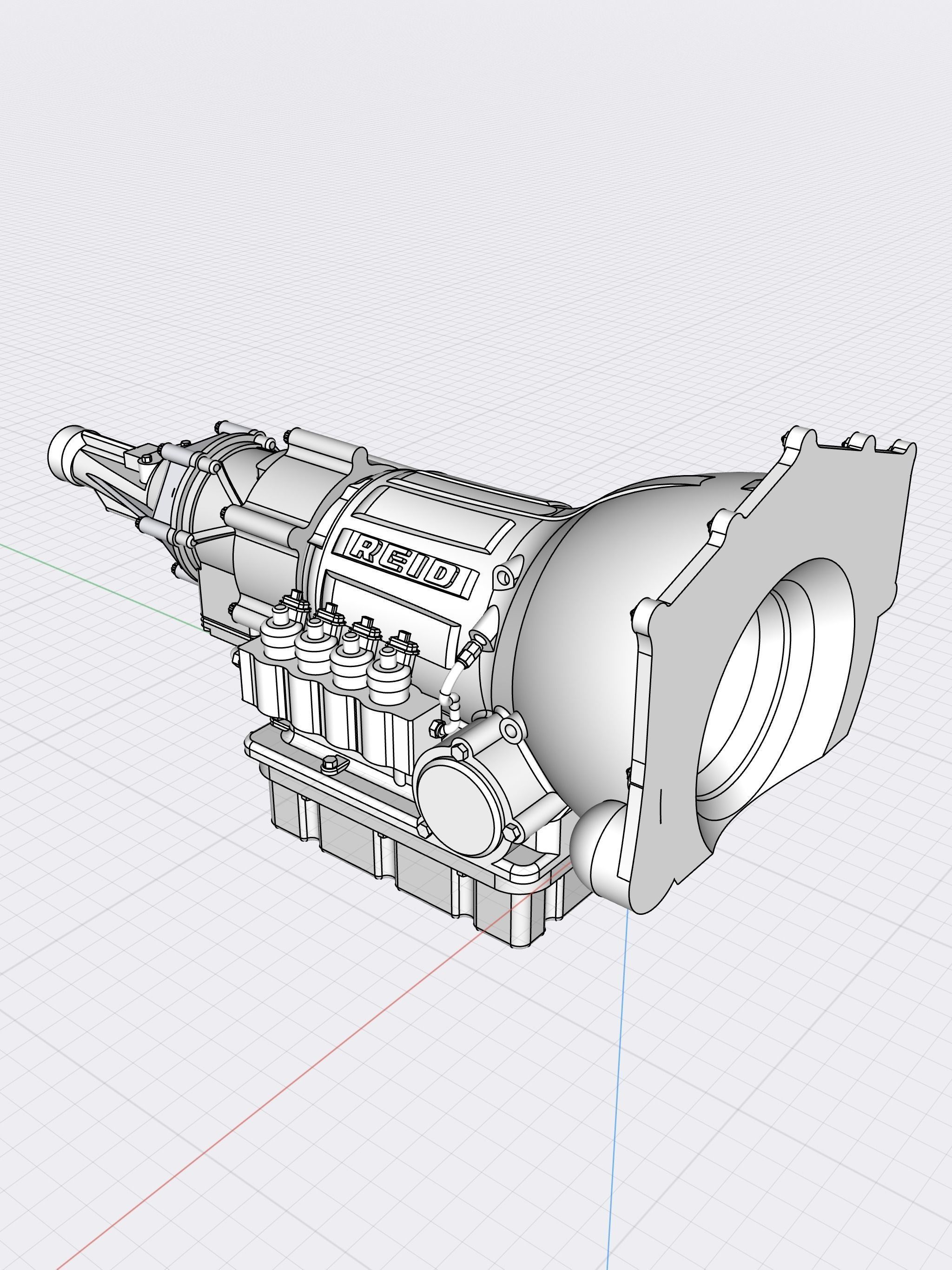 Gear Vendors Overdrive unit Drag Drive Powerglide 3D print model_2