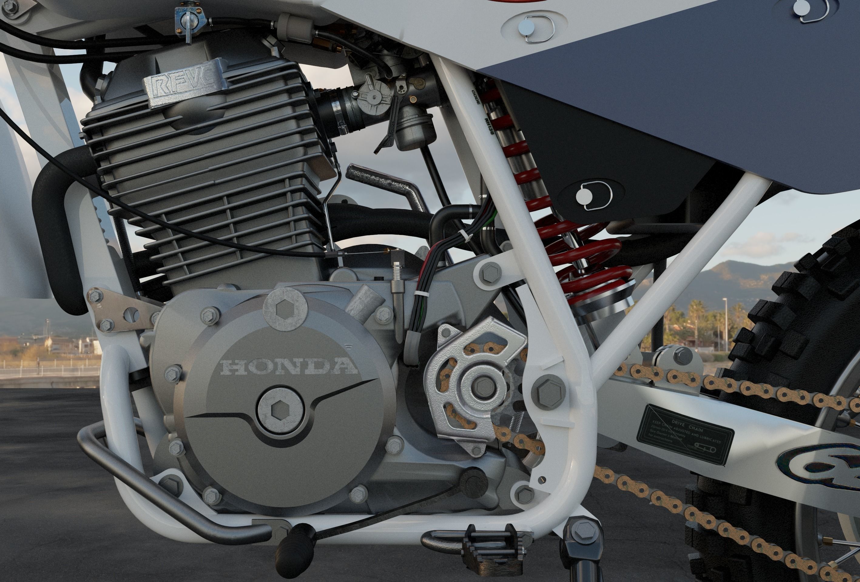 Moto XR - 600 Japonesa 3D model_16