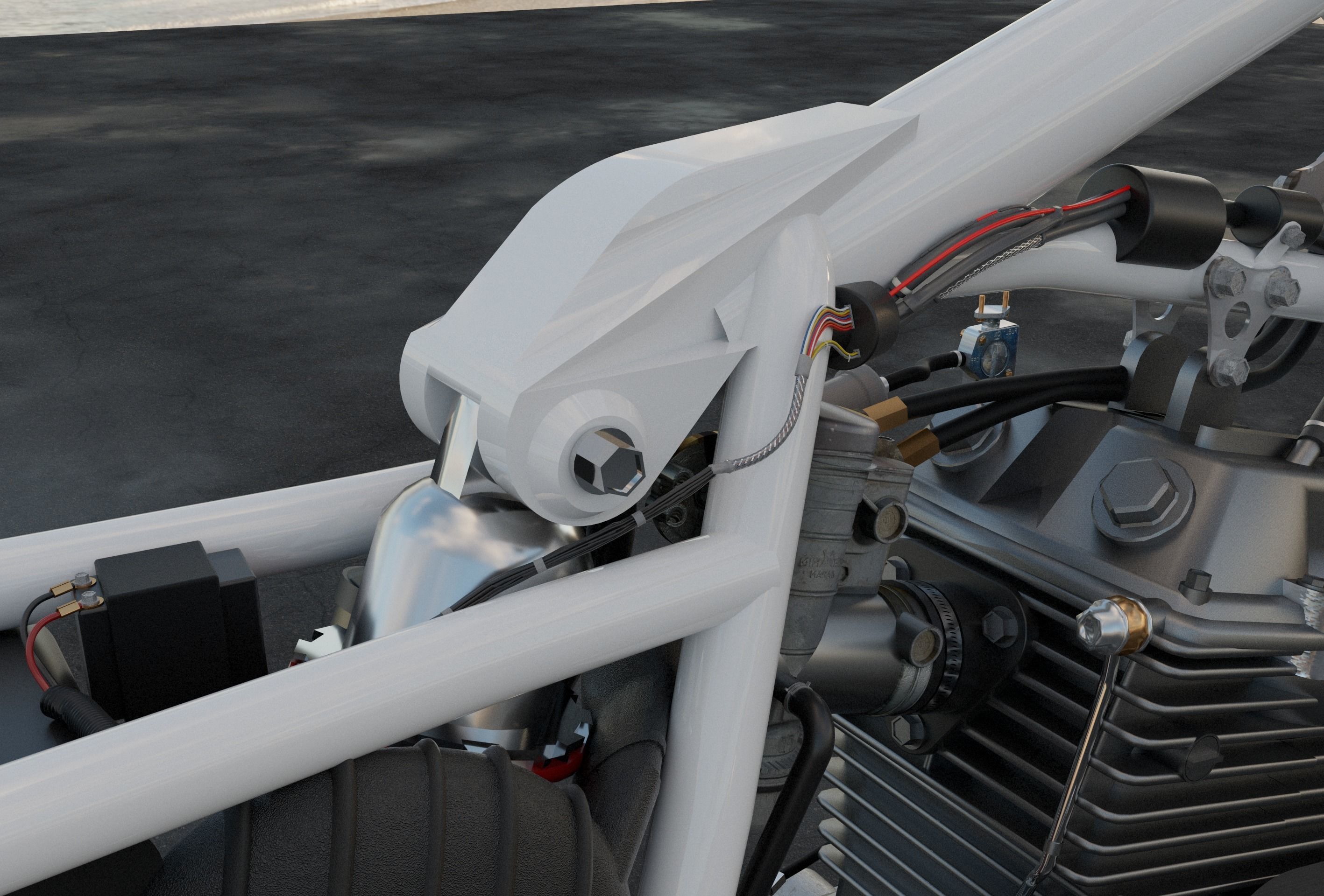 Moto XR - 600 Japonesa 3D model_23