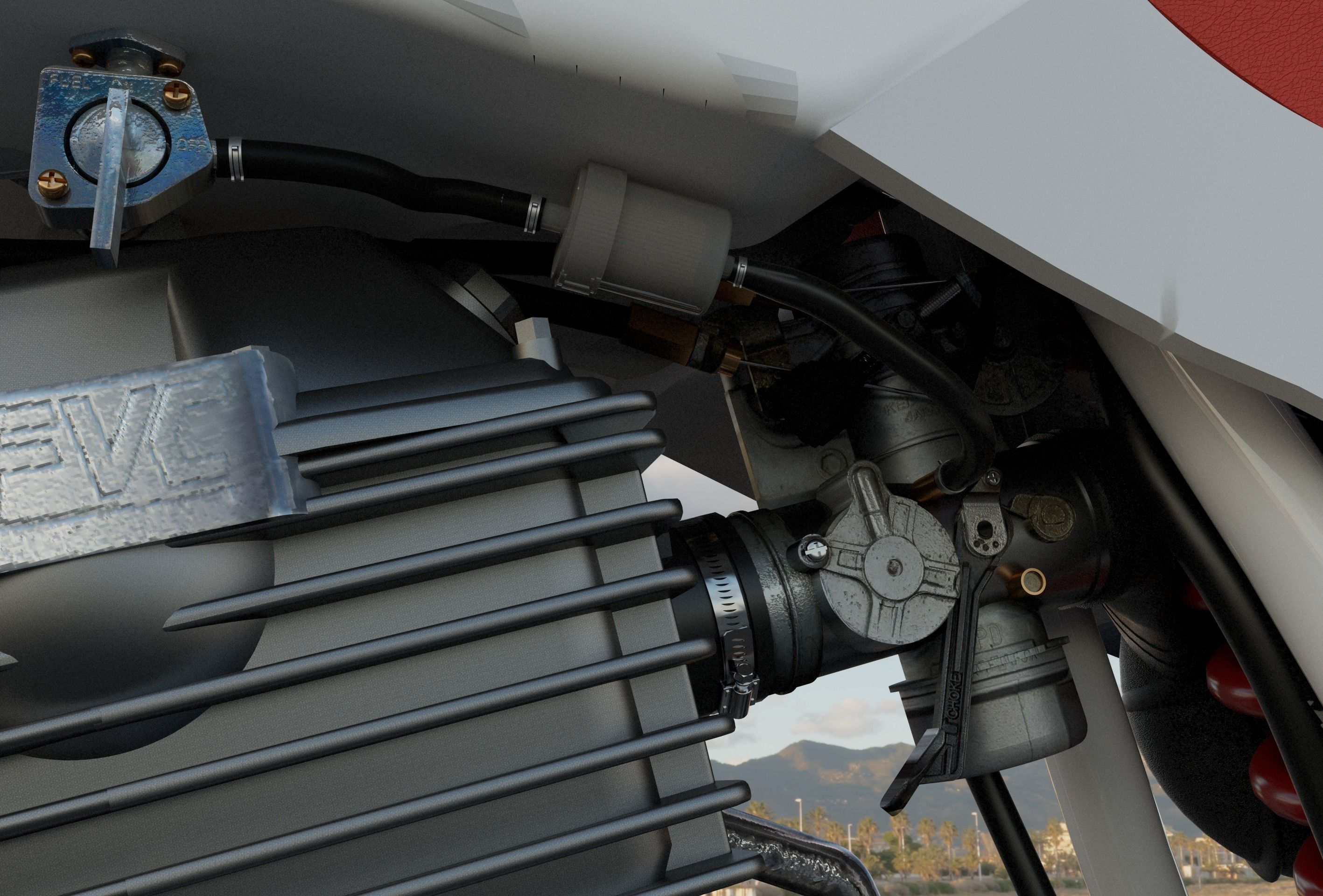 Moto XR - 600 Japonesa 3D model_15