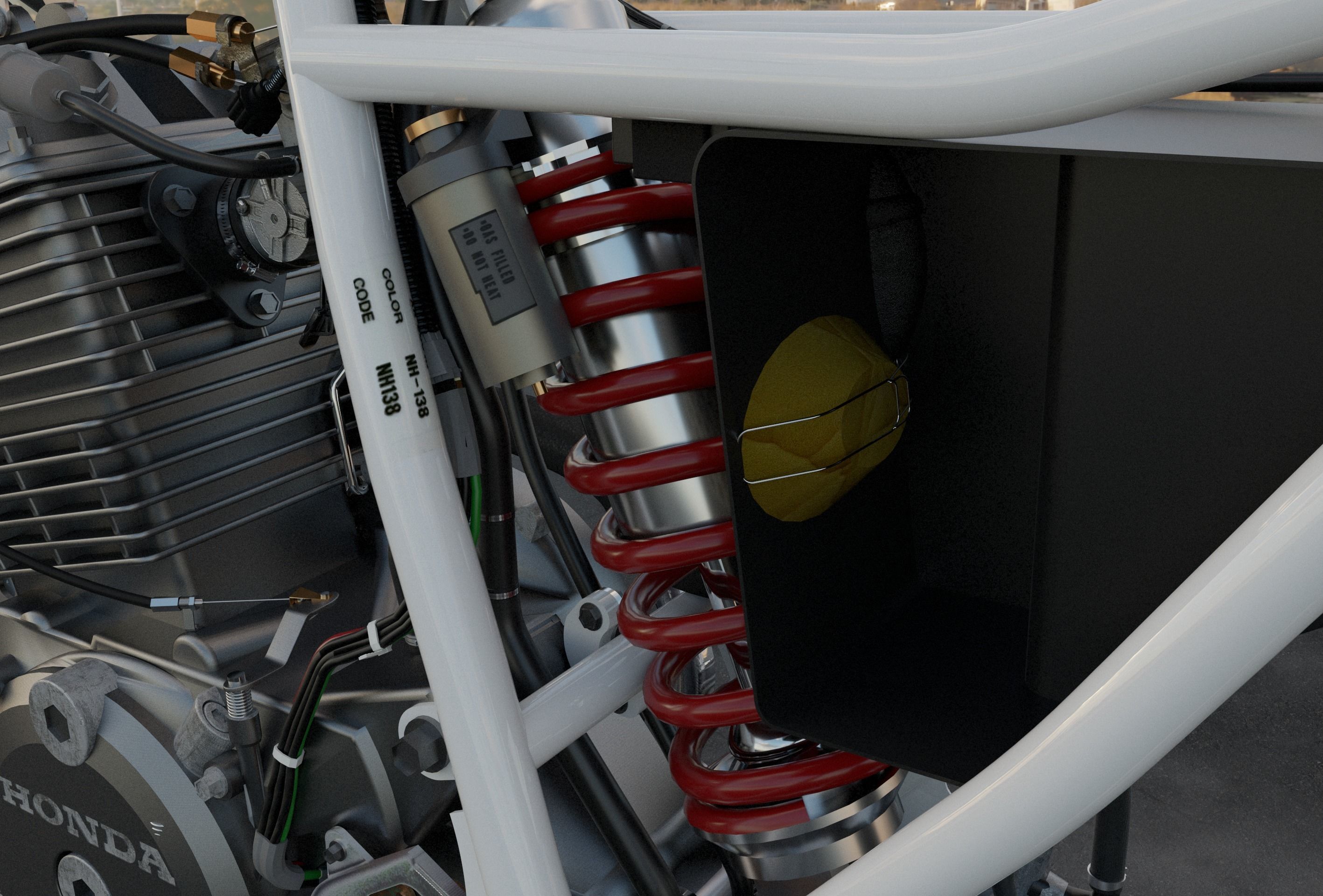 Moto XR - 600 Japonesa 3D model_24